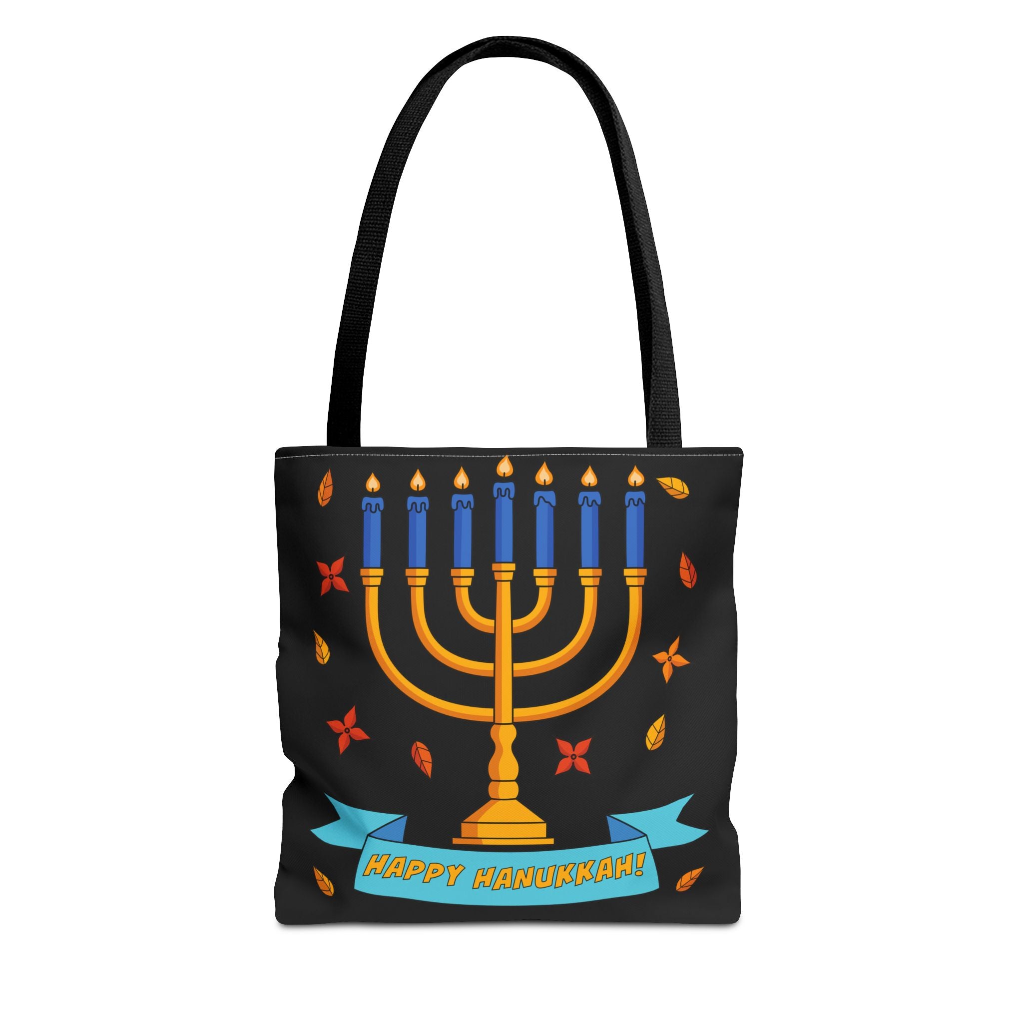 Hanukkah Menorah Tote Bag – "Happy Hanukkah" Holiday Gift Tote