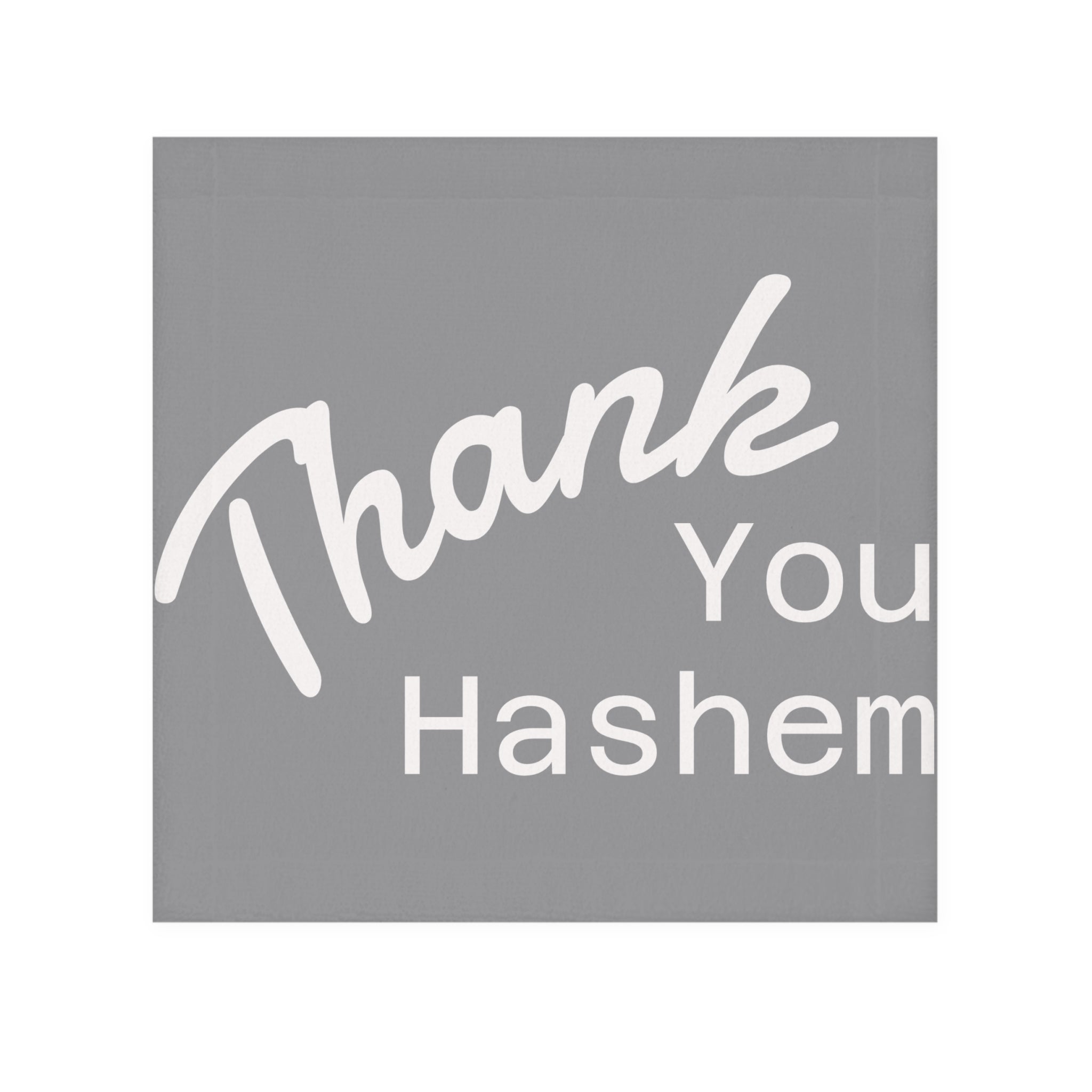 Thank You Hashem Face Towel — Jewish Gratitude Prayer Hand Towel