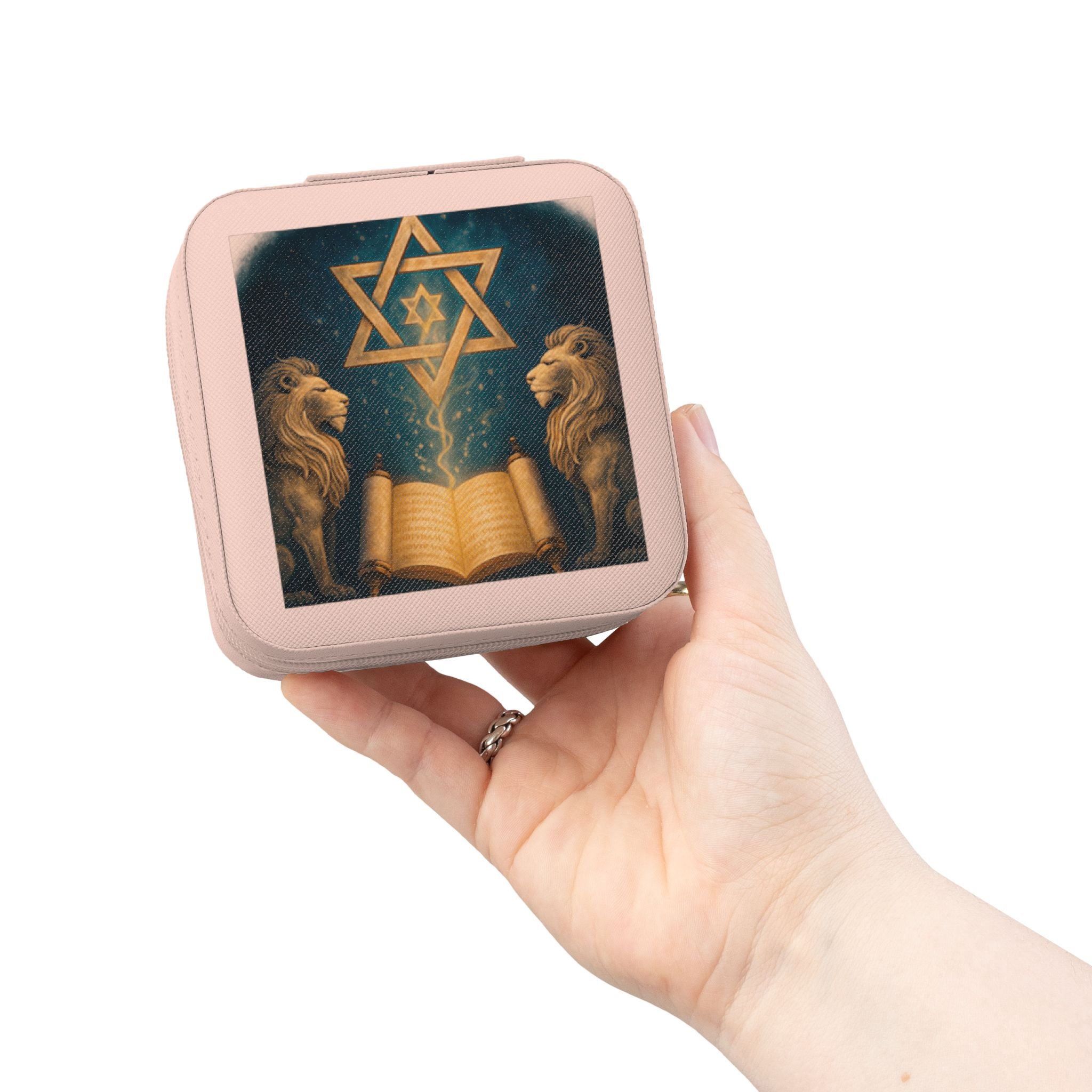 Jewelry Case — Star of David & Lions Travel Organizer