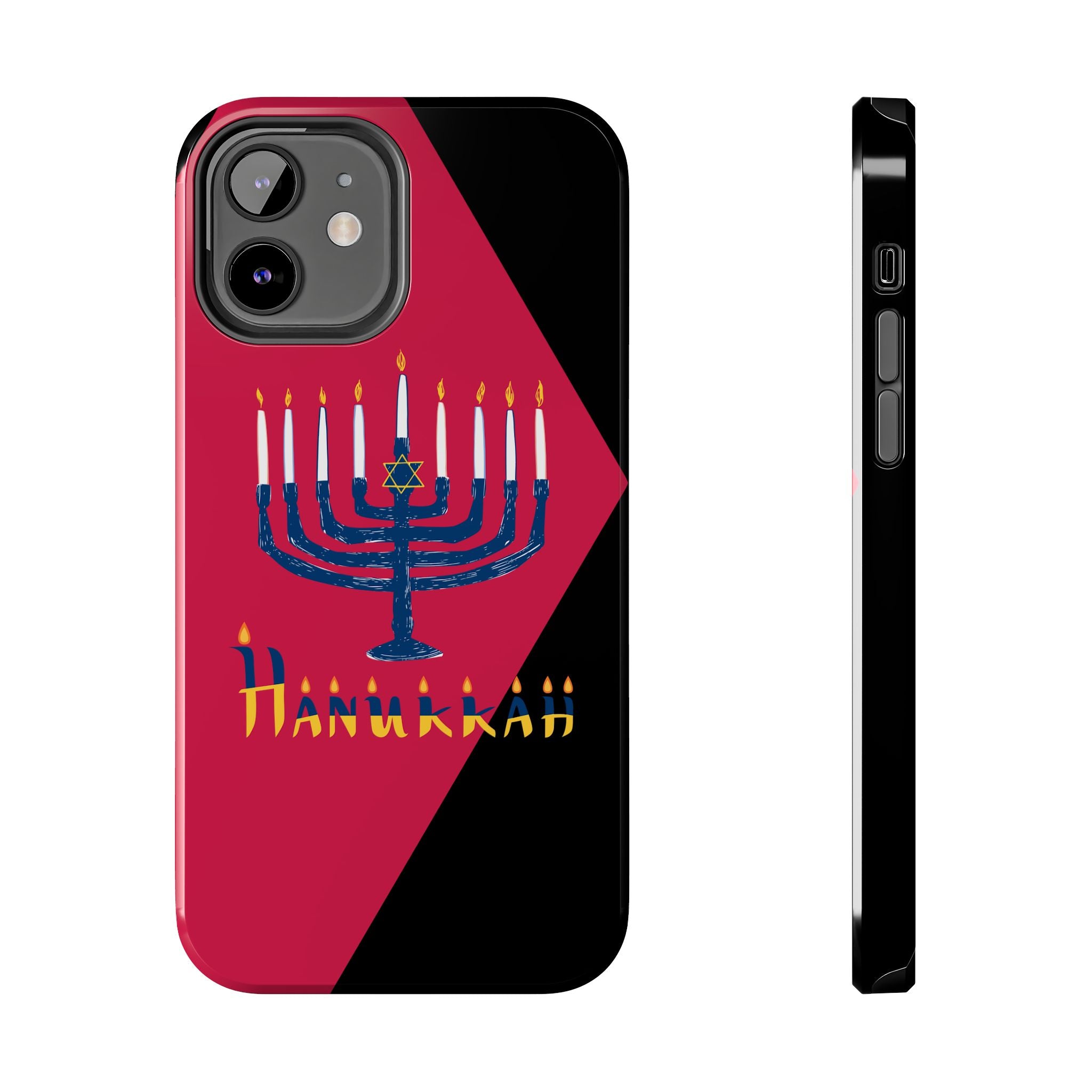 Hanukkah Menorah Tough Phone Case — Protective Holiday Phone Cover