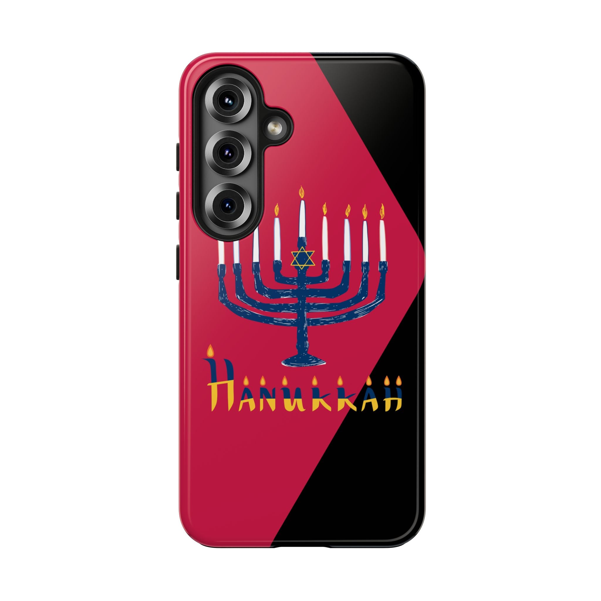 Hanukkah Menorah Tough Phone Case — Protective Holiday Phone Cover