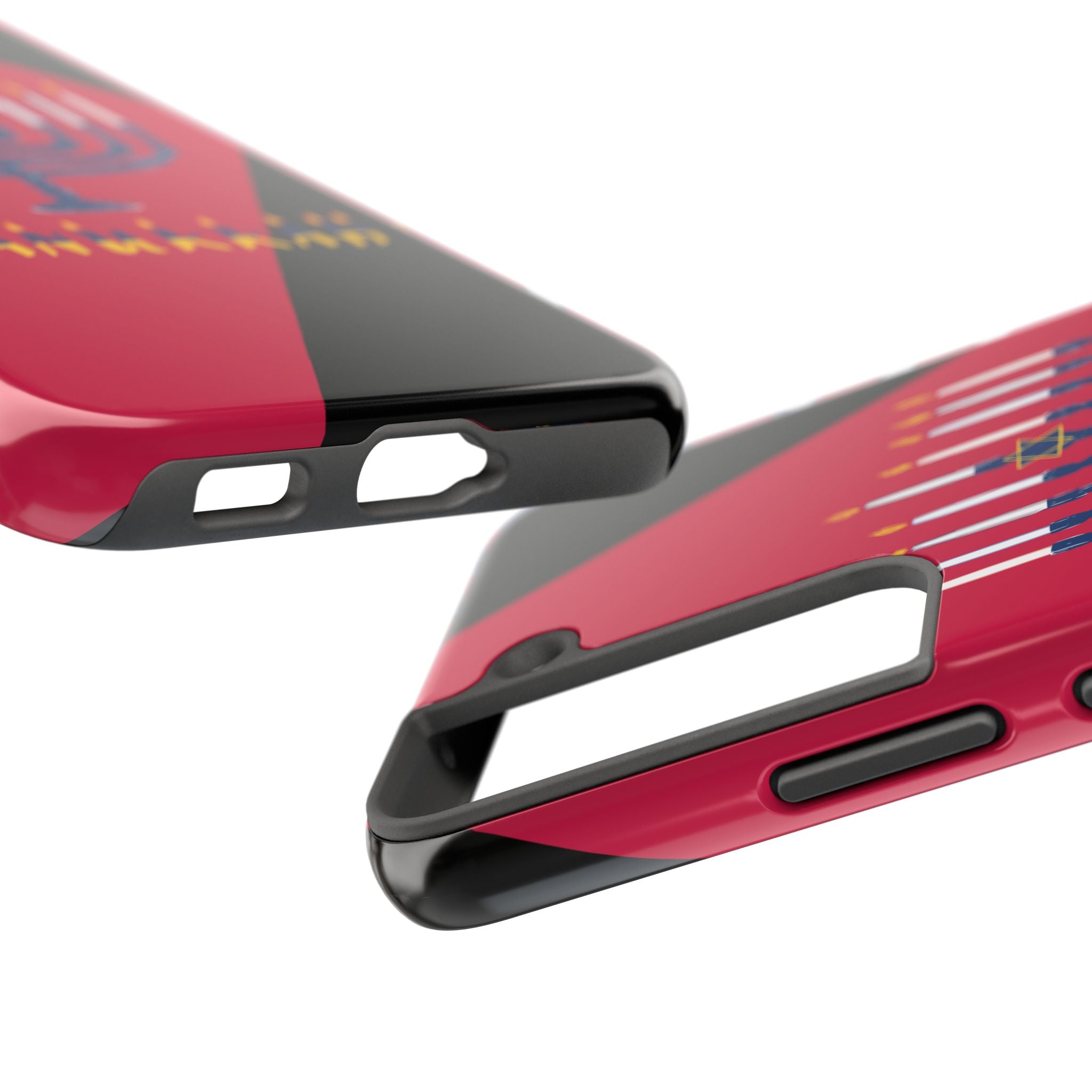 Hanukkah Menorah Tough Phone Case — Protective Holiday Phone Cover