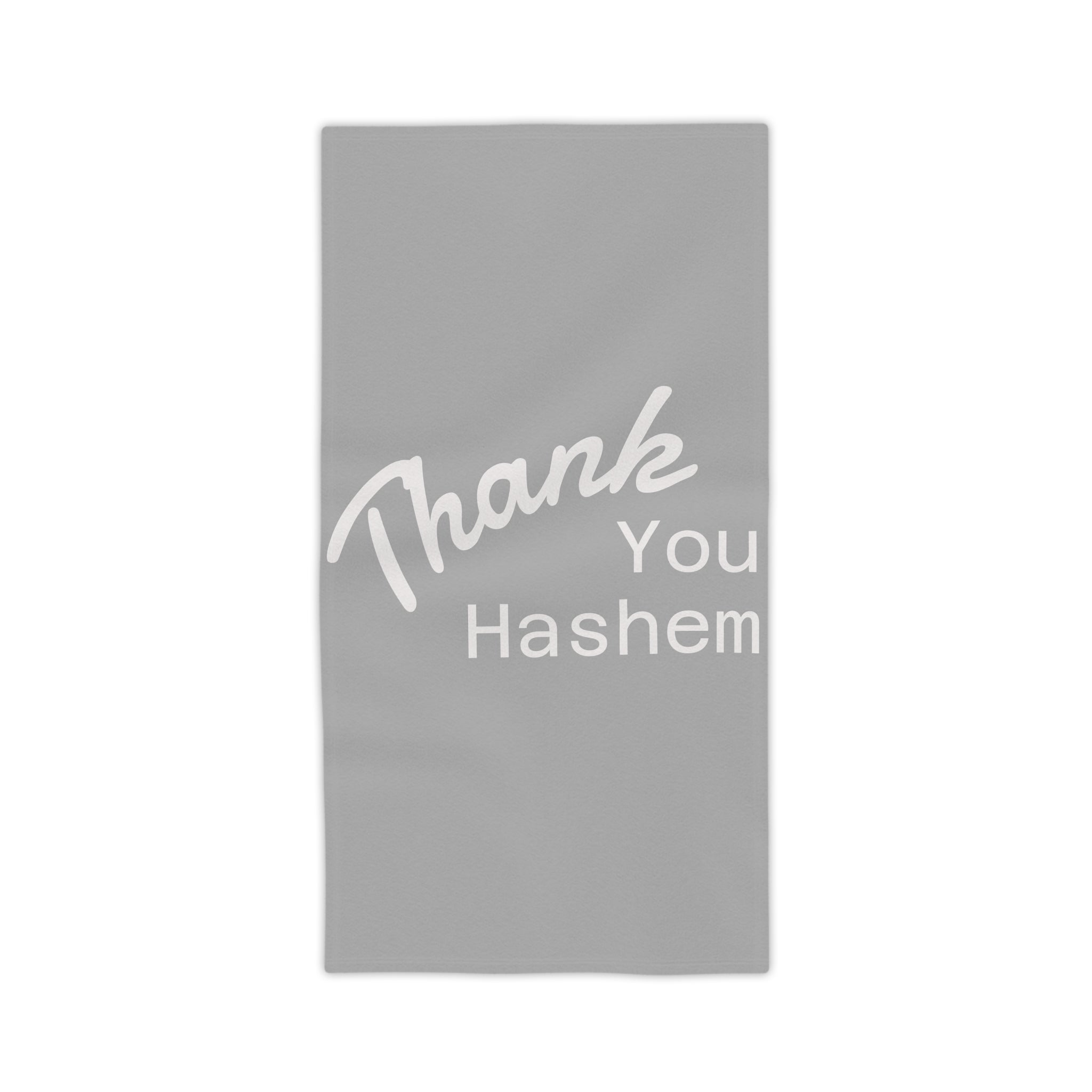 Thank You Hashem Jewish Beach Towel — Hebrew Gratitude Design