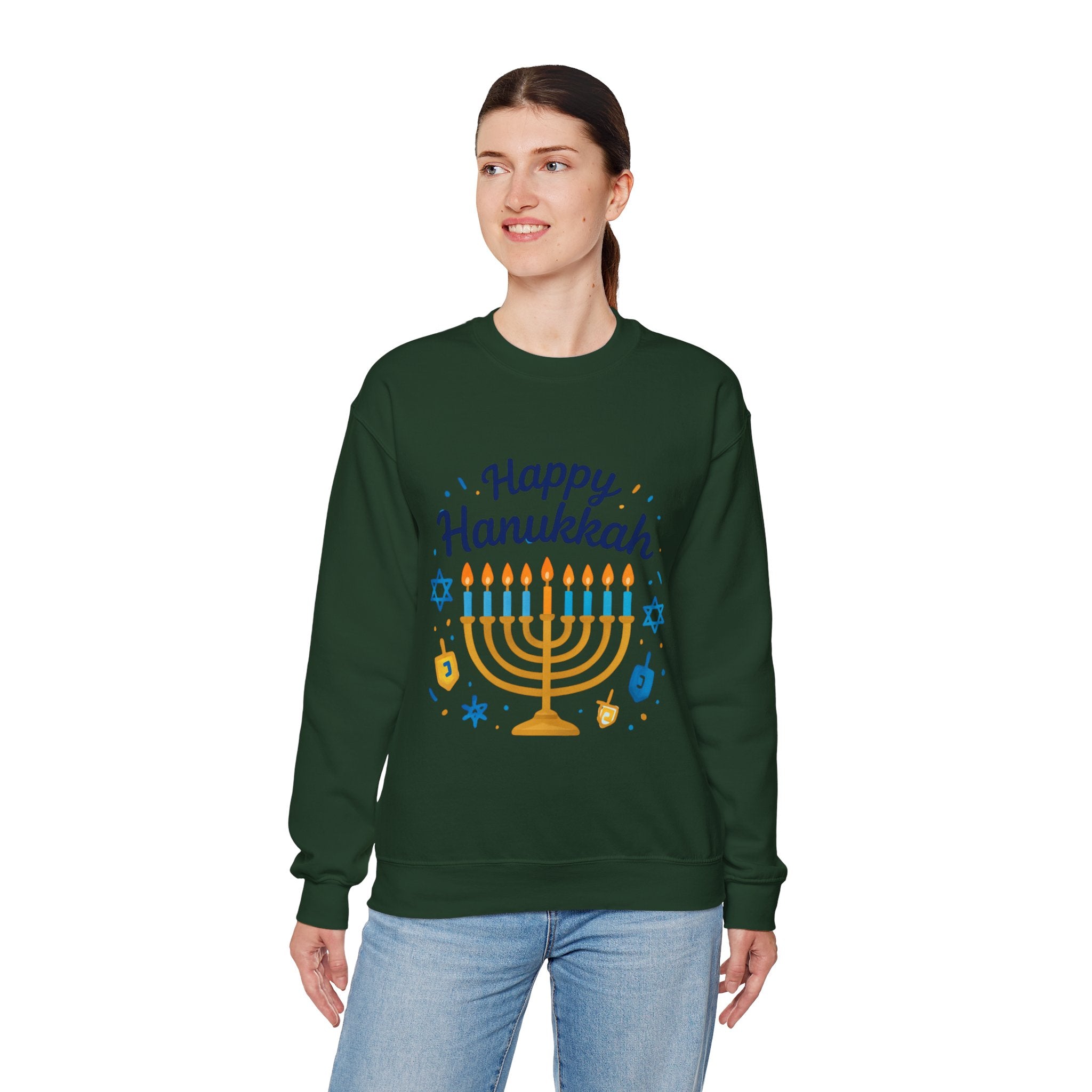 Happy Hanukkah Menorah Sweatshirt