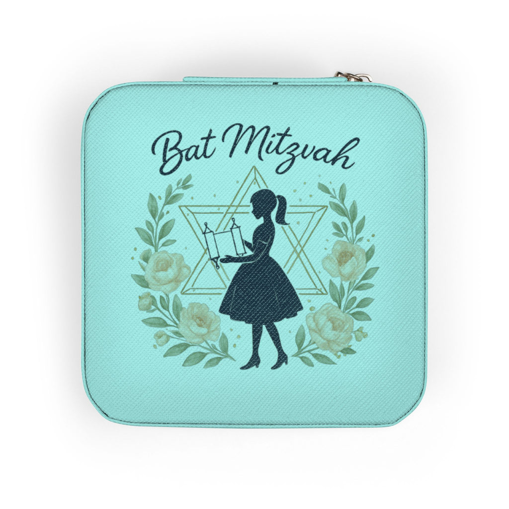 Bat Mitzvah Jewelry Travel Case – Compact Pink Keepsake Organizer