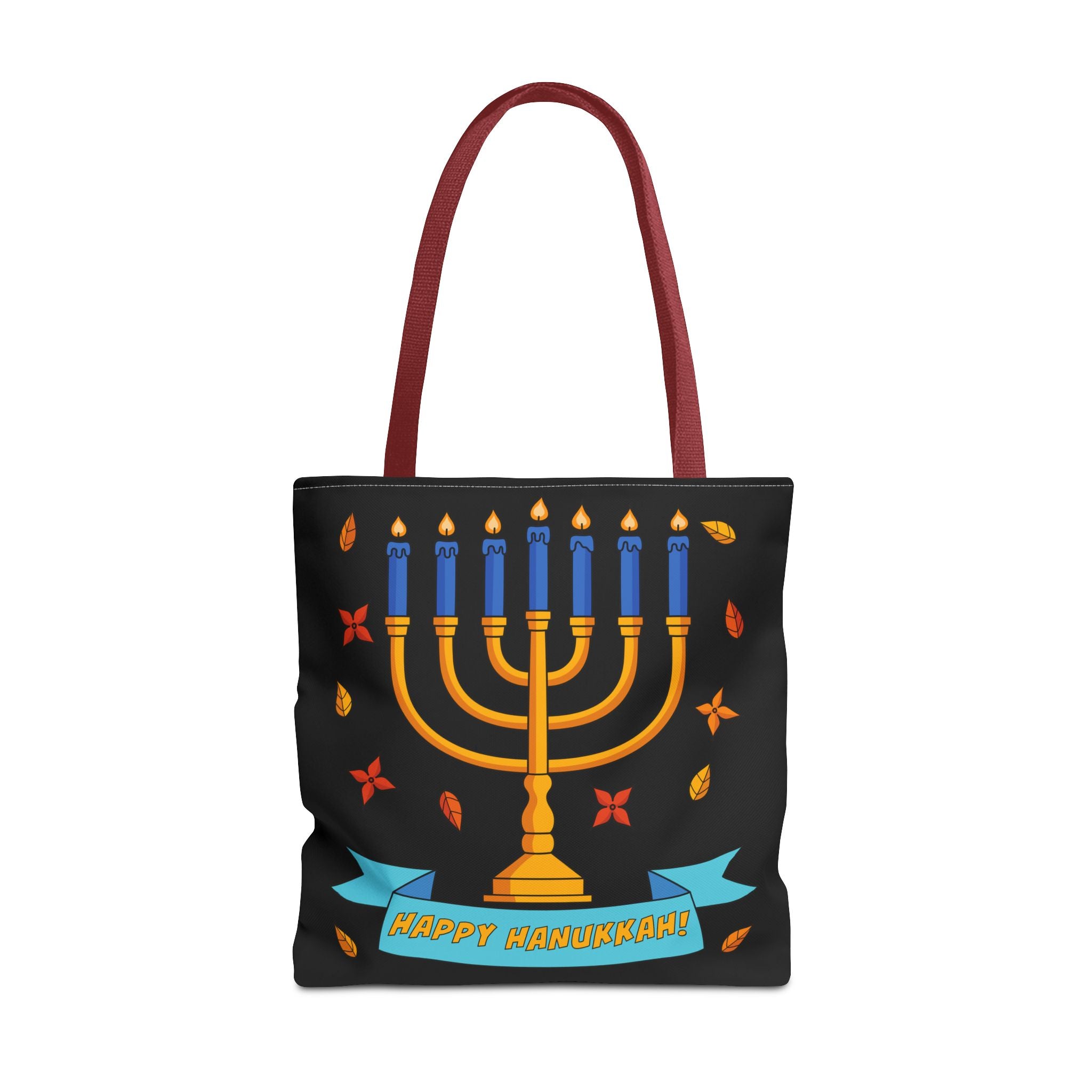 Hanukkah Menorah Tote Bag – "Happy Hanukkah" Holiday Gift Tote