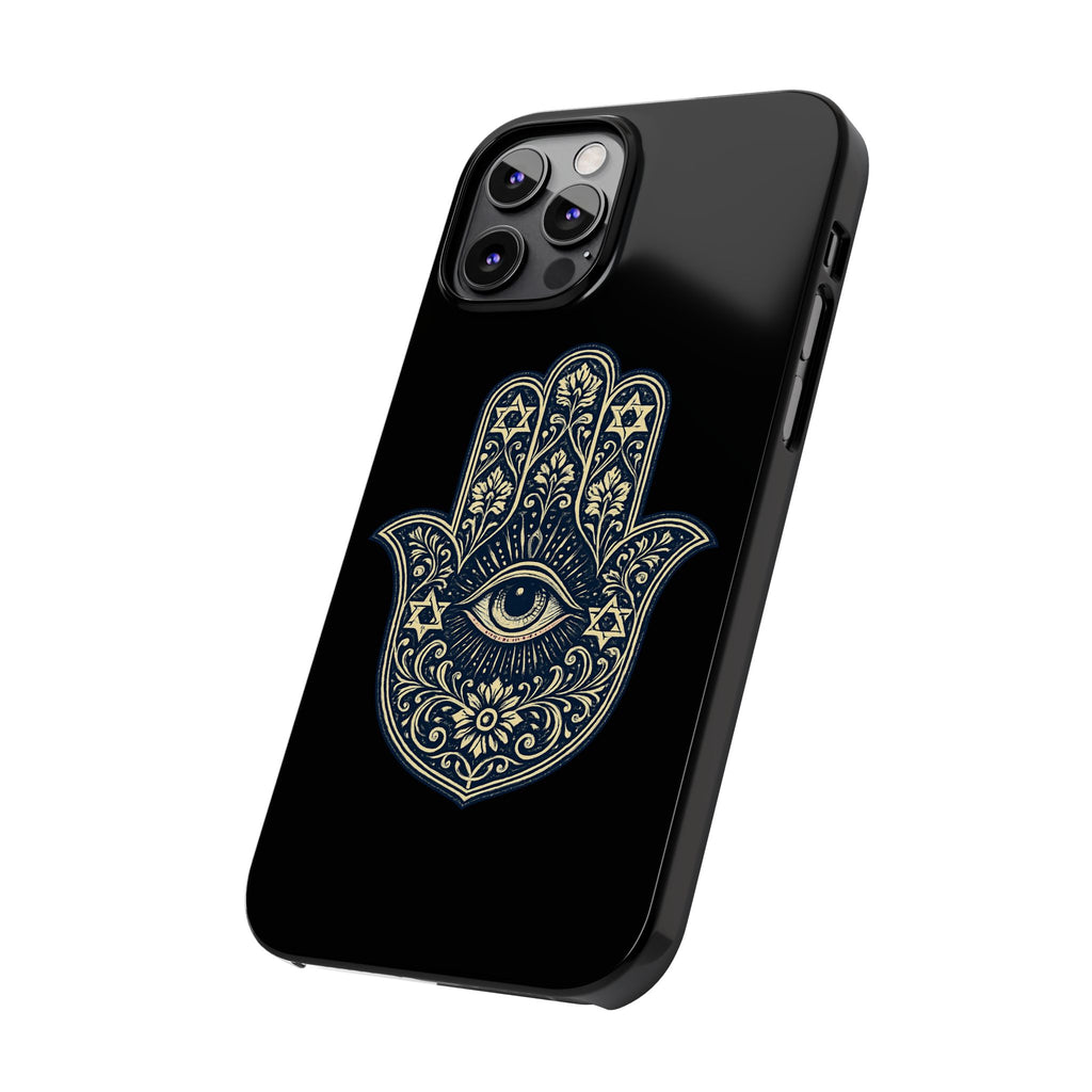Hamsa Eye Slim Phone Case — Protective Spiritual Hand Design