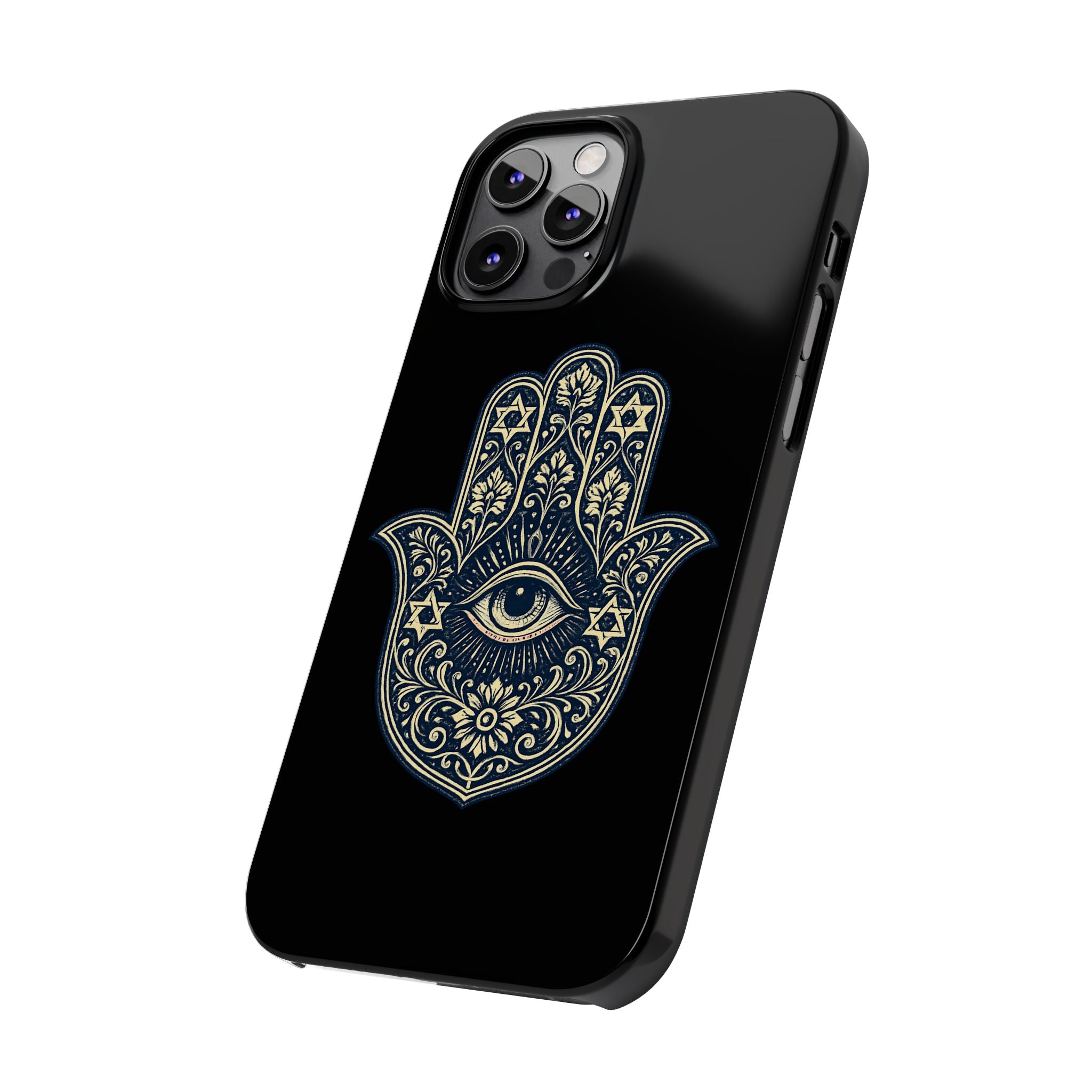 Hamsa Eye Slim Phone Case — Protective Spiritual Hand Design