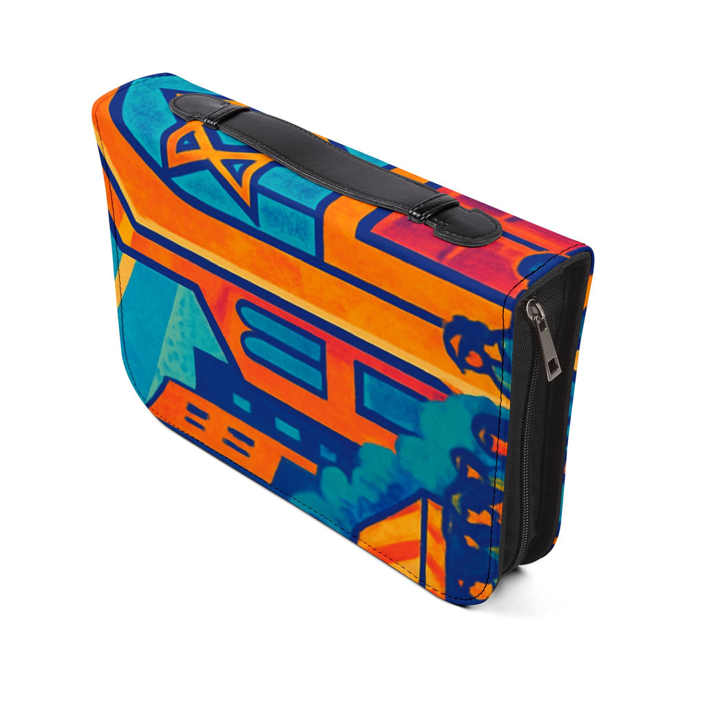 Bible Cover — Vibrant Cityscape Zippered Bible Case