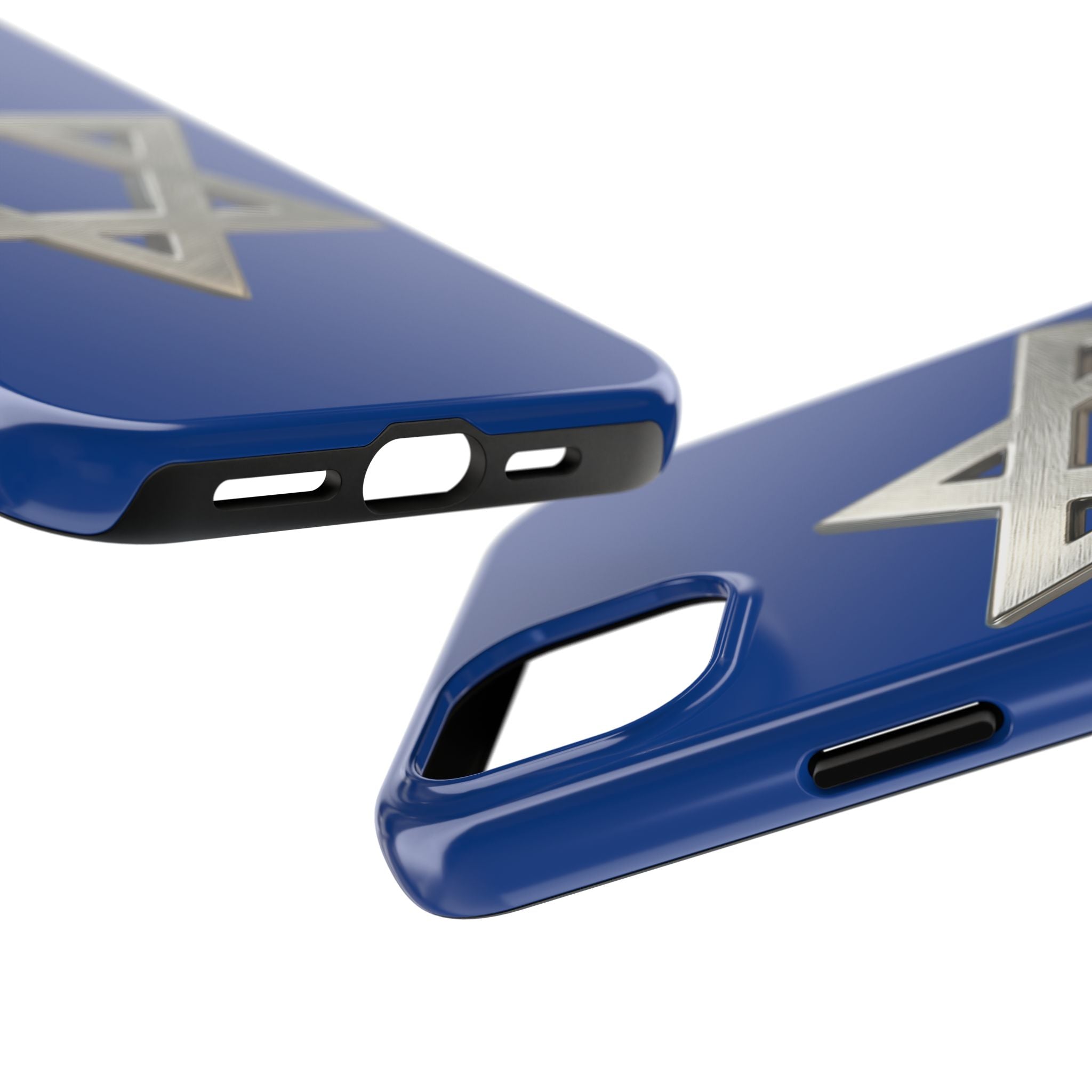 Jewish Blue Phone Case with Silver Star of David – Tough Protective Jewish Religious Design