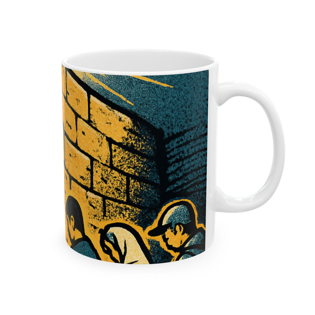 Western Wall Ceramic Mug — Jewish Jerusalem Kotel Design (11oz & 15oz)