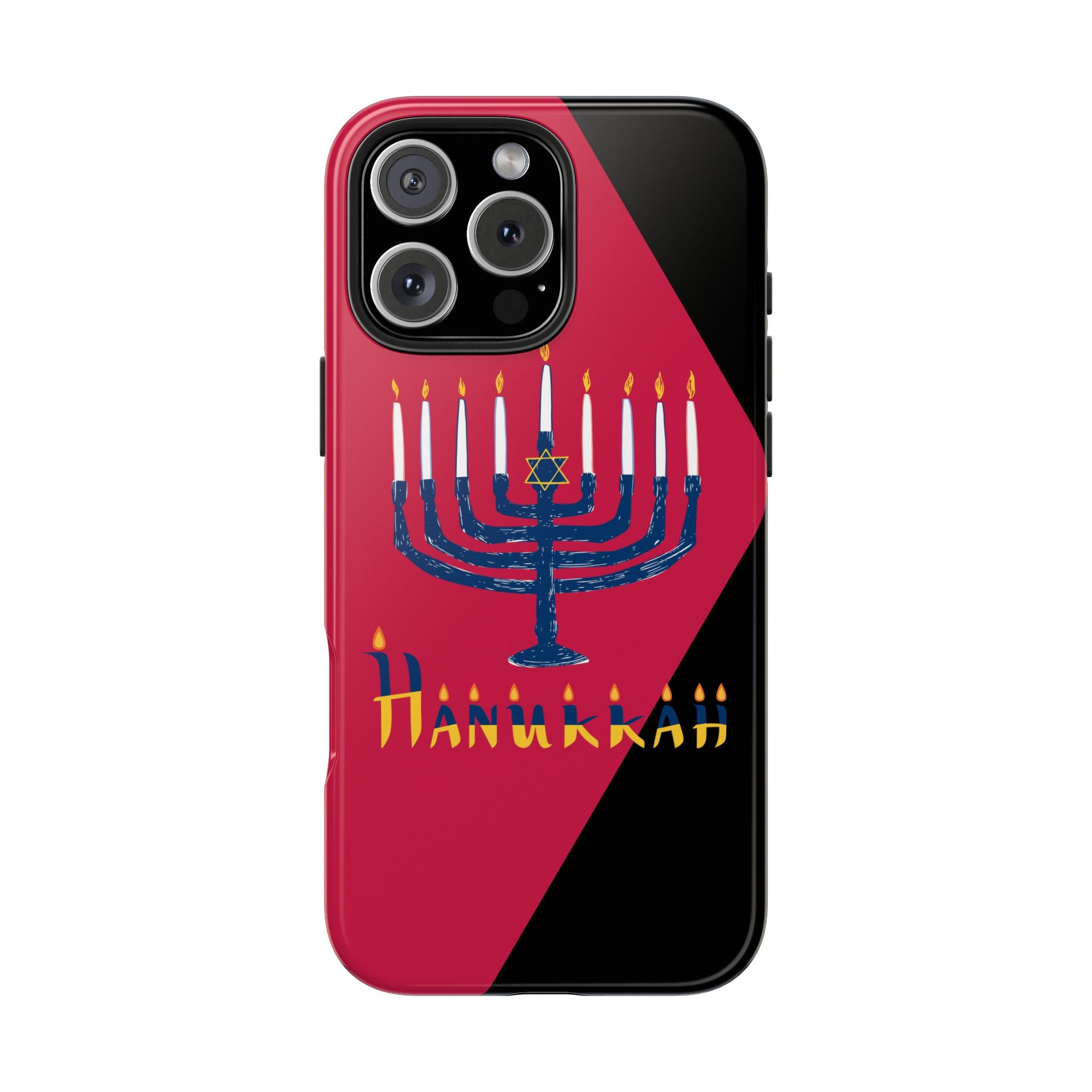 Hanukkah Menorah Tough Phone Case — Protective Holiday Phone Cover