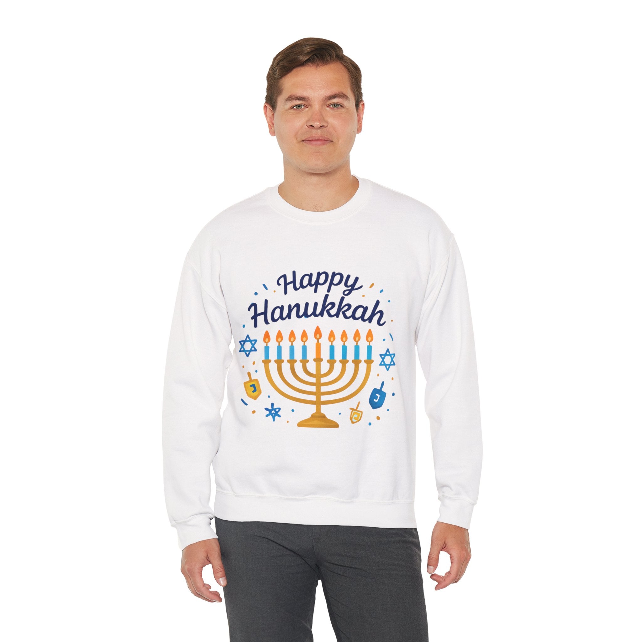 Happy Hanukkah Menorah Sweatshirt