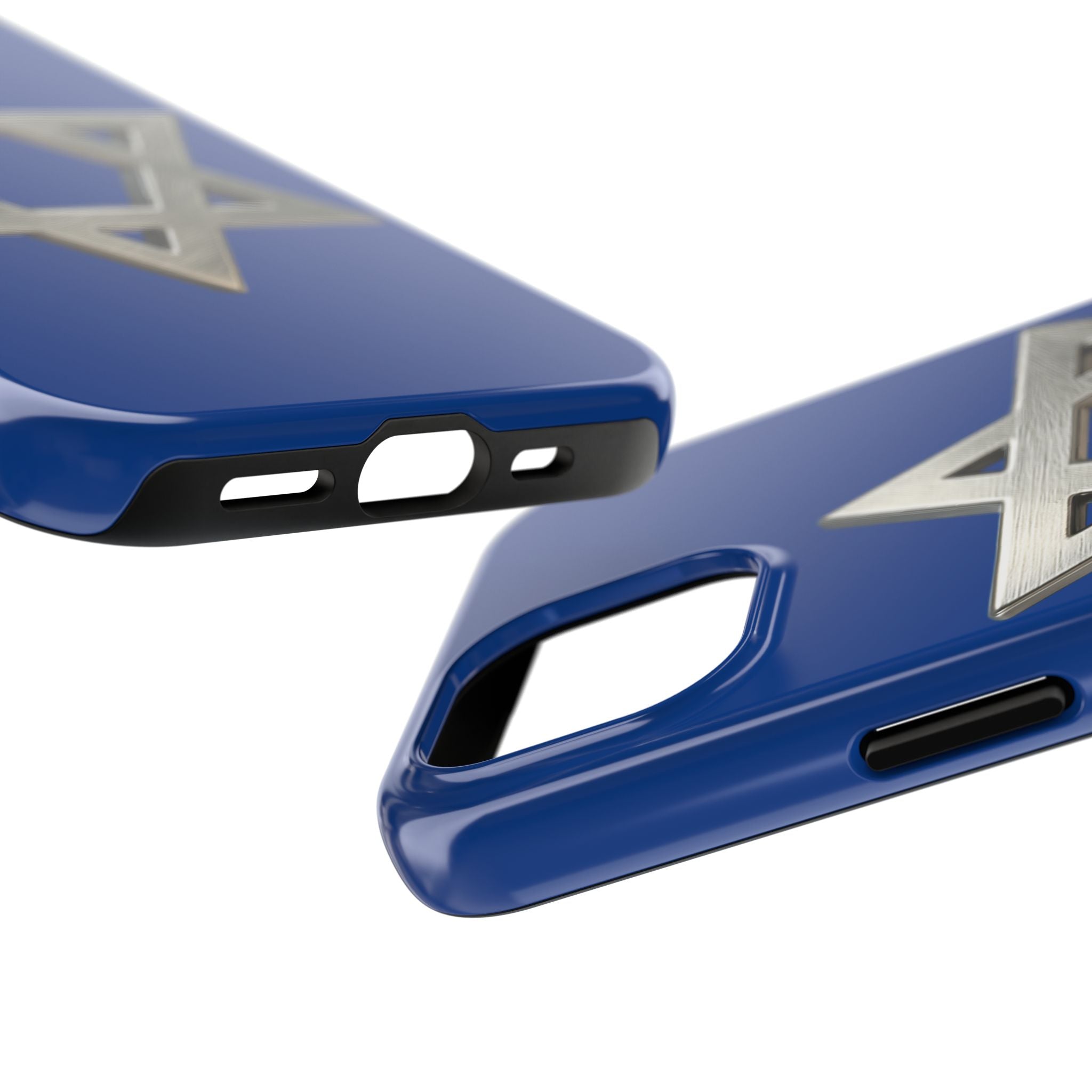 Jewish Blue Phone Case with Silver Star of David – Tough Protective Jewish Religious Design