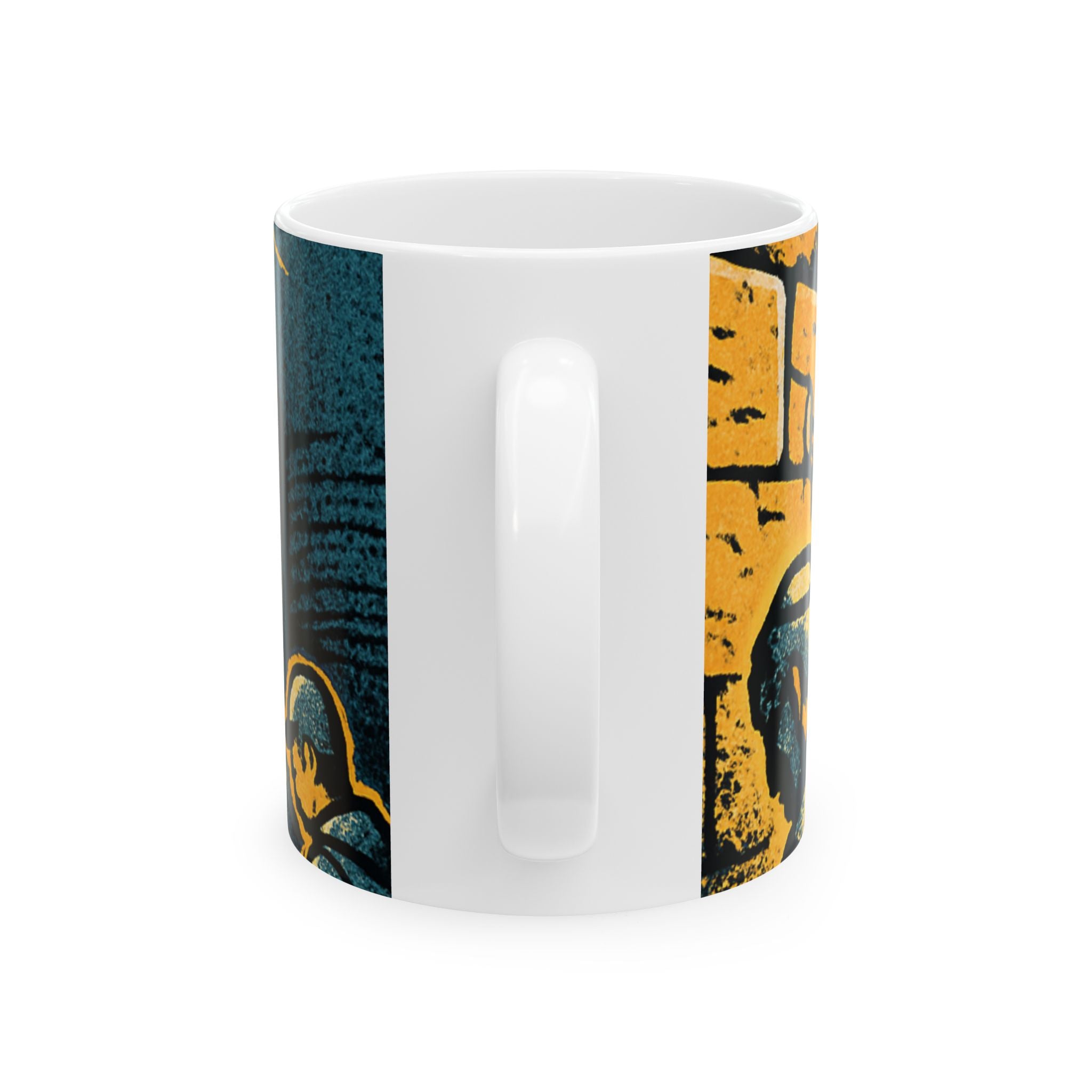 Western Wall Ceramic Mug — Jewish Jerusalem Kotel Design (11oz & 15oz)