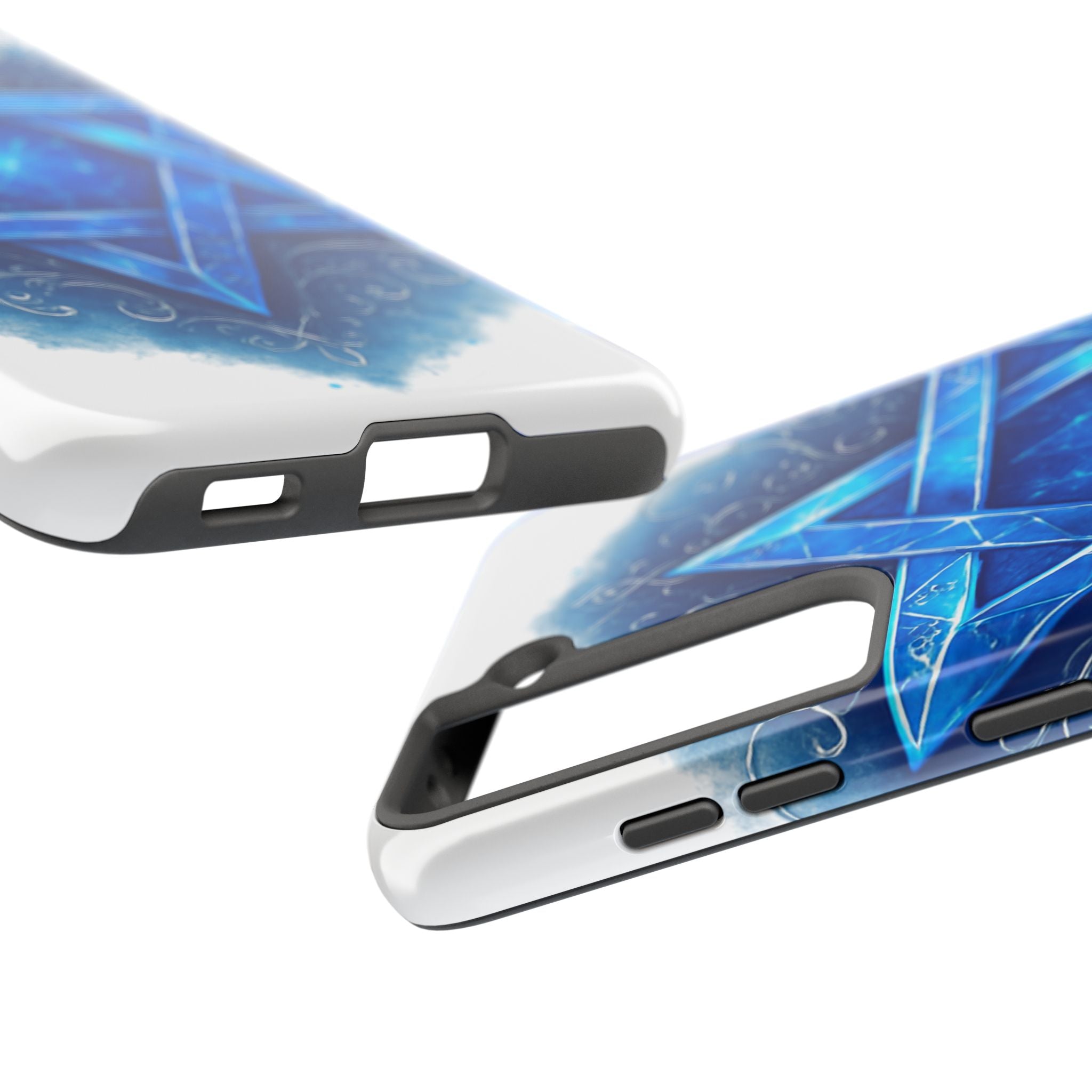 Jewish Star of David Blue Watercolor Tough Phone Case — Protective Jewish Symbol Phone Cover