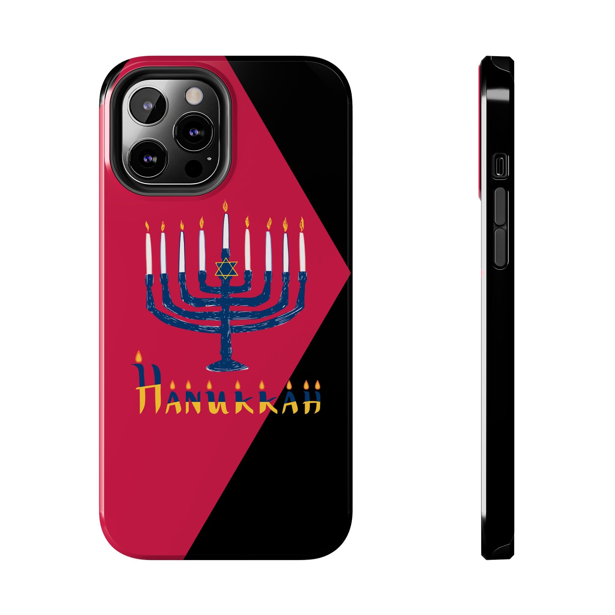 Hanukkah Menorah Tough Phone Case — Protective Holiday Phone Cover