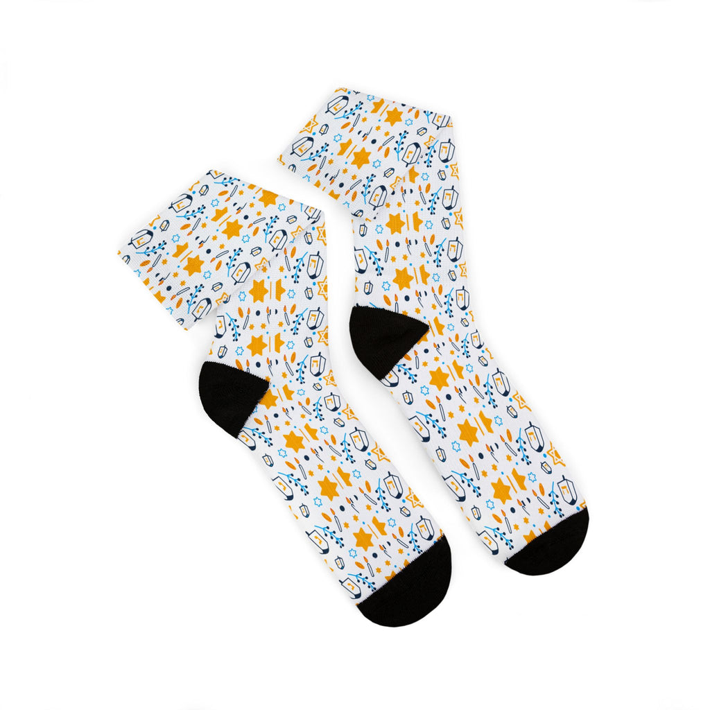 Hannukah Pattern Socks