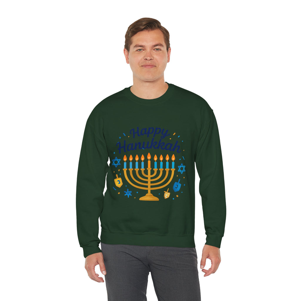 Happy Hanukkah Menorah Sweatshirt