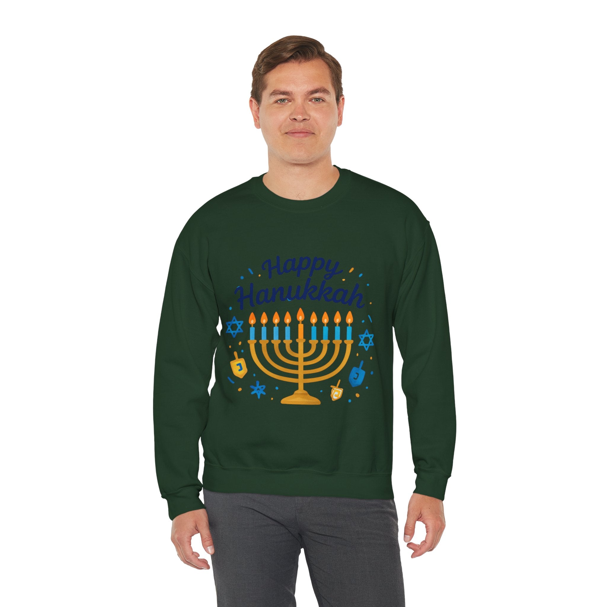 Happy Hanukkah Menorah Sweatshirt