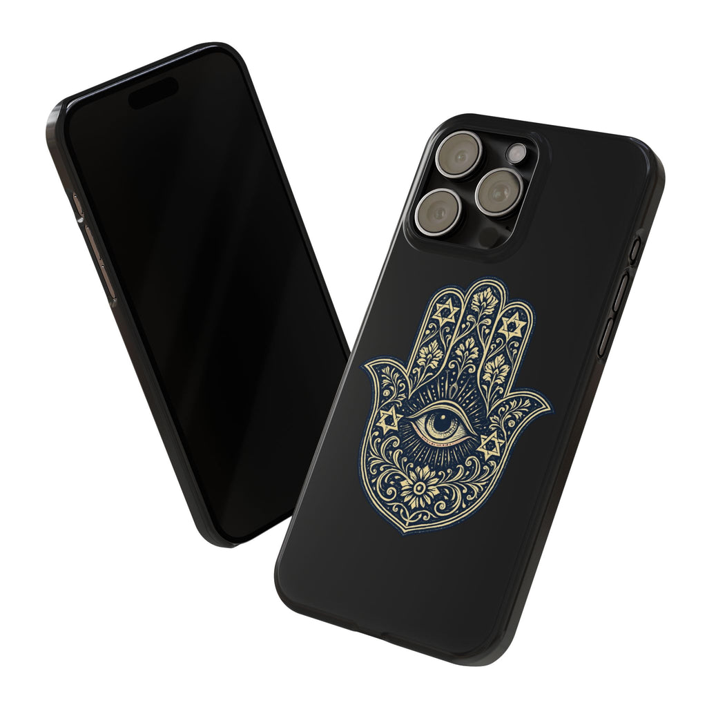 Hamsa Eye Slim Phone Case — Protective Spiritual Hand Design