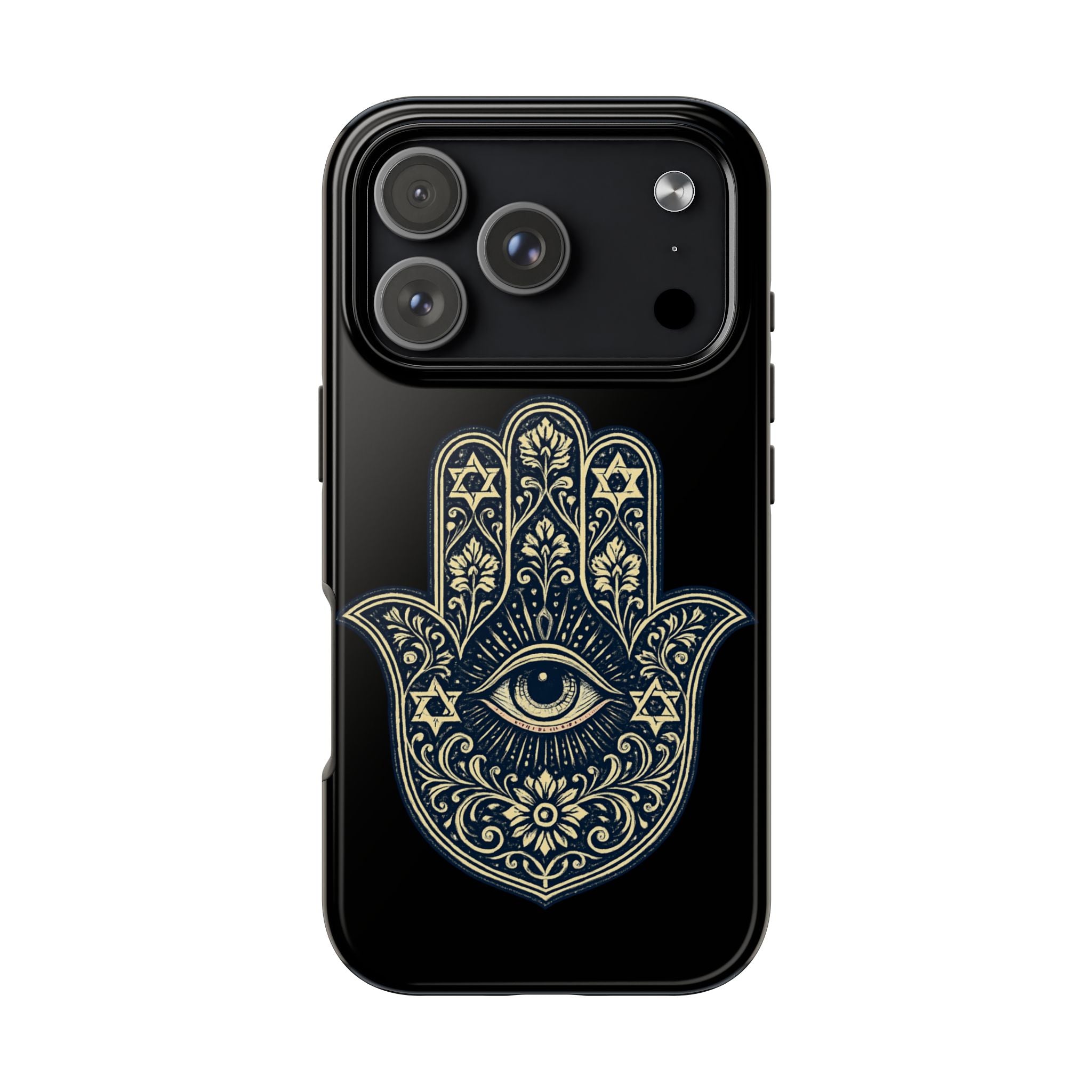 Hamsa Eye Tough Phone Case — Protective Spiritual Phone Cover
