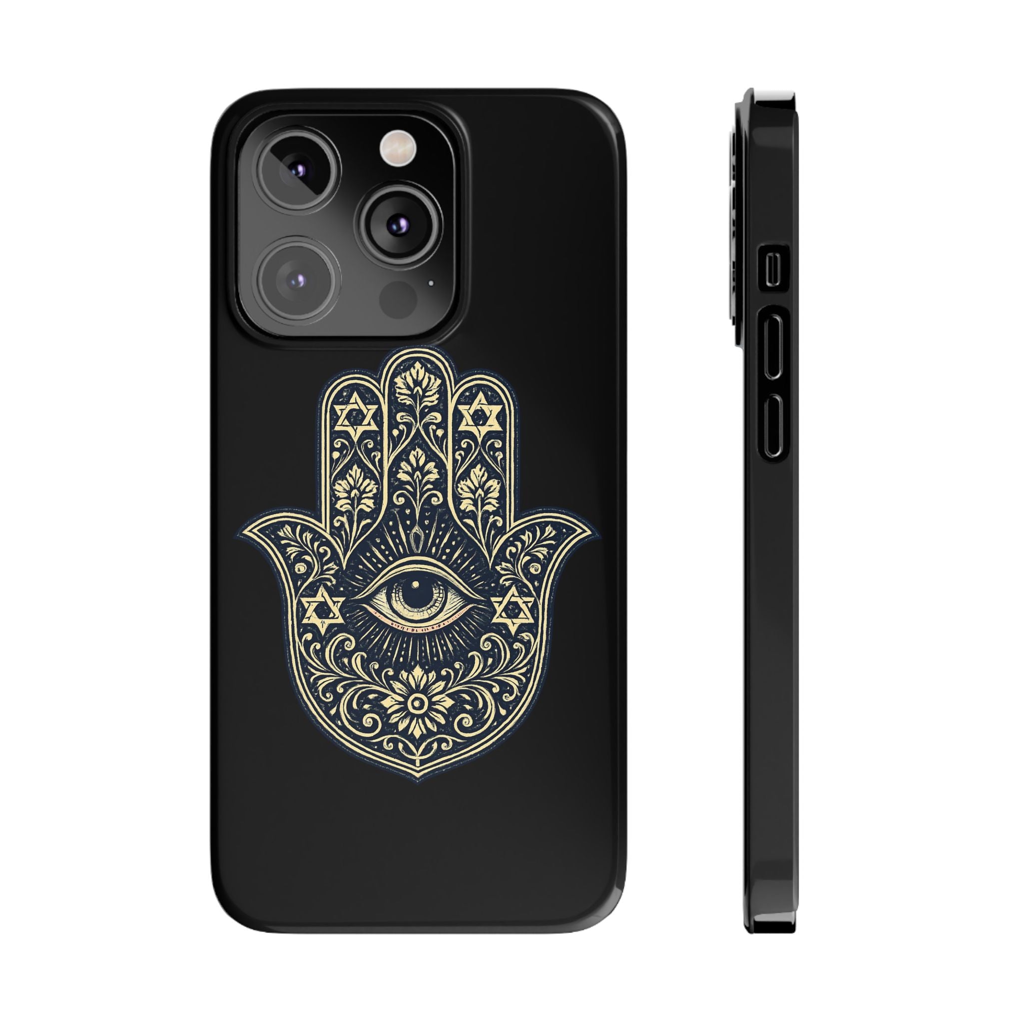 Hamsa Eye Slim Phone Case — Protective Spiritual Hand Design