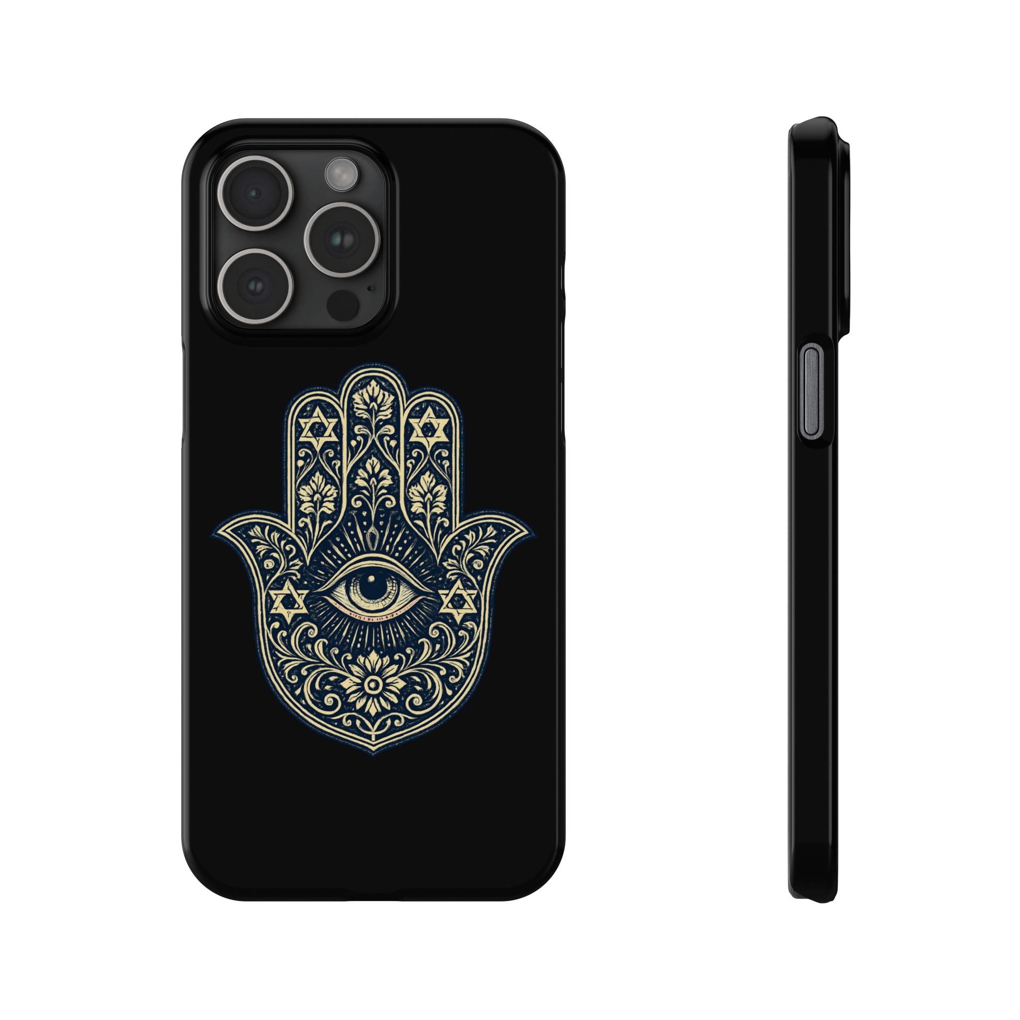 Hamsa Eye Slim Phone Case — Protective Spiritual Hand Design