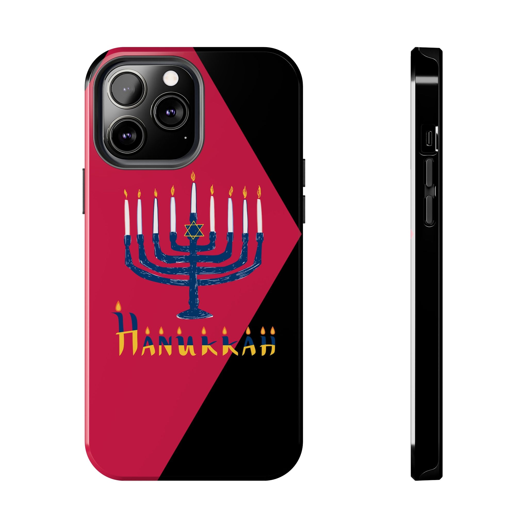 Hanukkah Menorah Tough Phone Case — Protective Holiday Phone Cover
