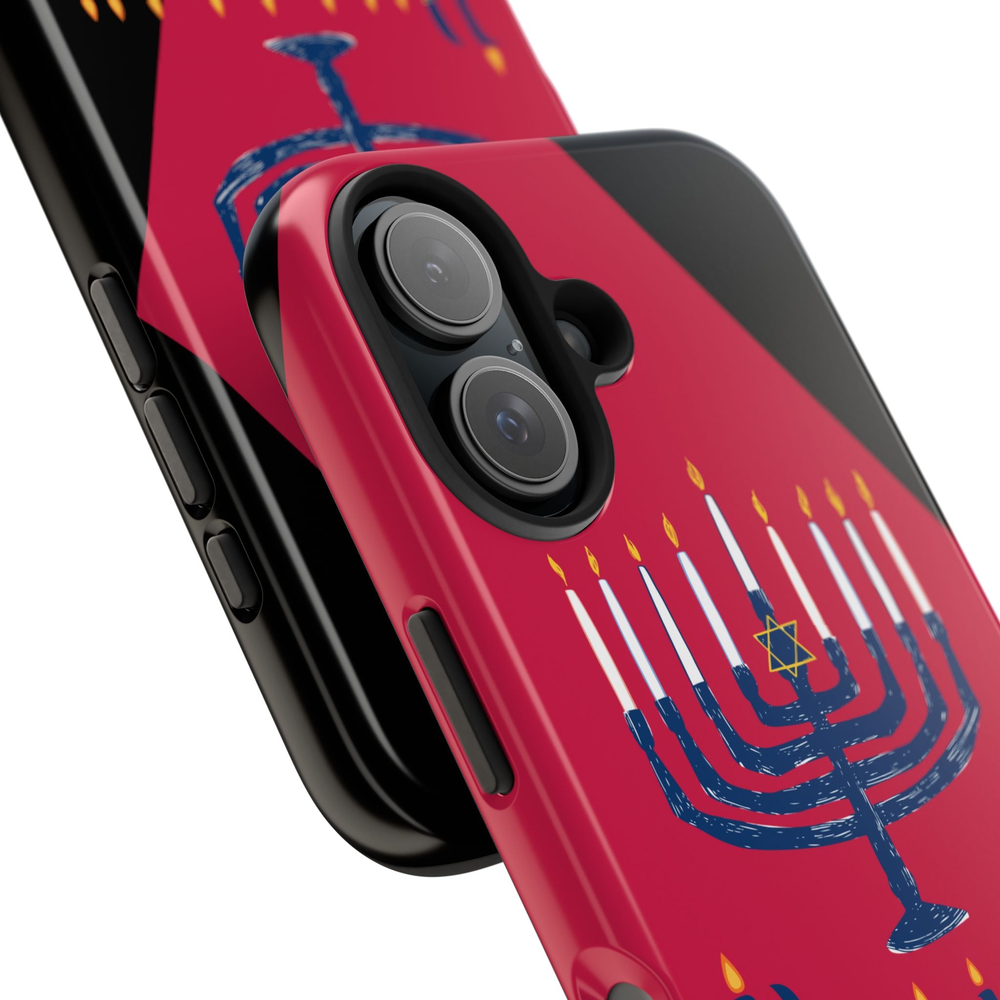 Hanukkah Menorah Tough Phone Case — Protective Holiday Phone Cover