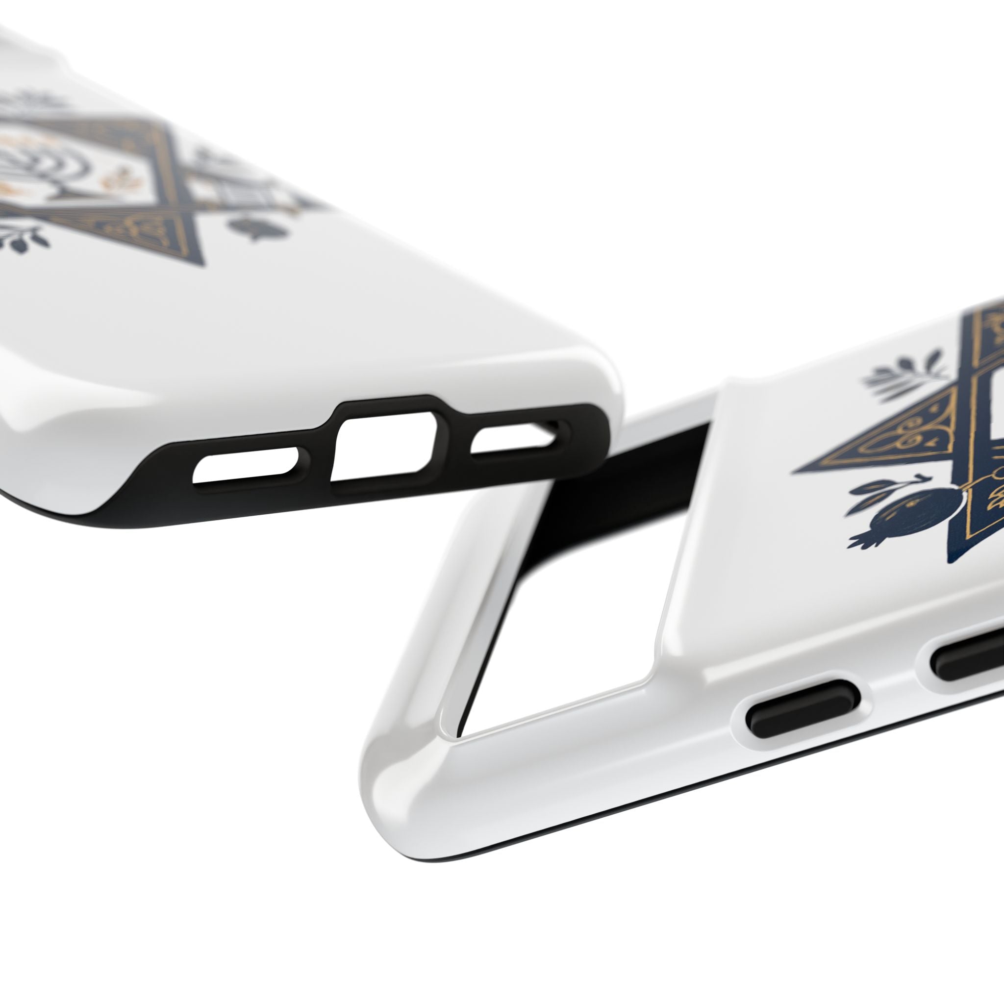 Jewish Star of David Menorah Phone Case — Jewish Hanukkah Symbol Protective Cover