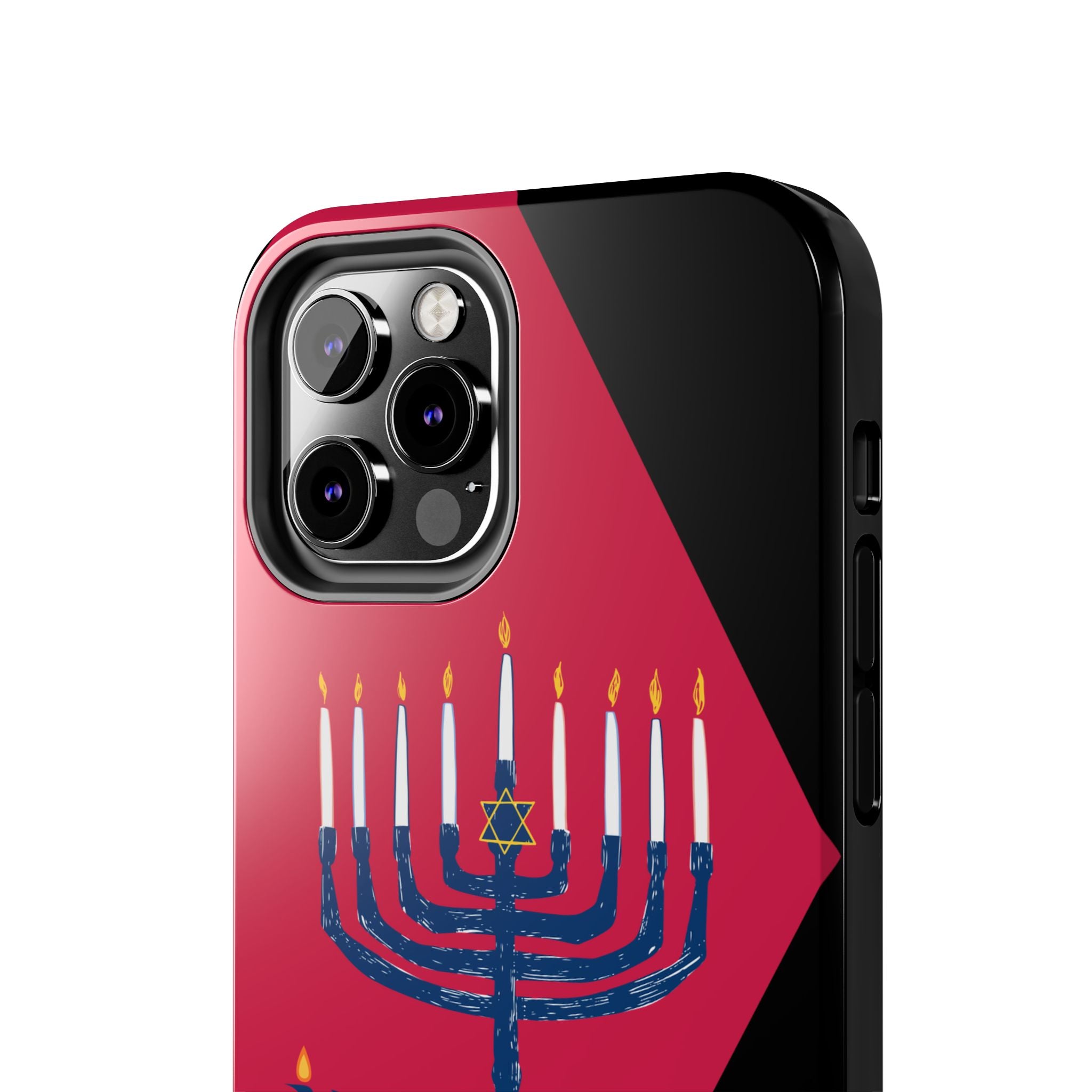 Hanukkah Menorah Tough Phone Case — Protective Holiday Phone Cover