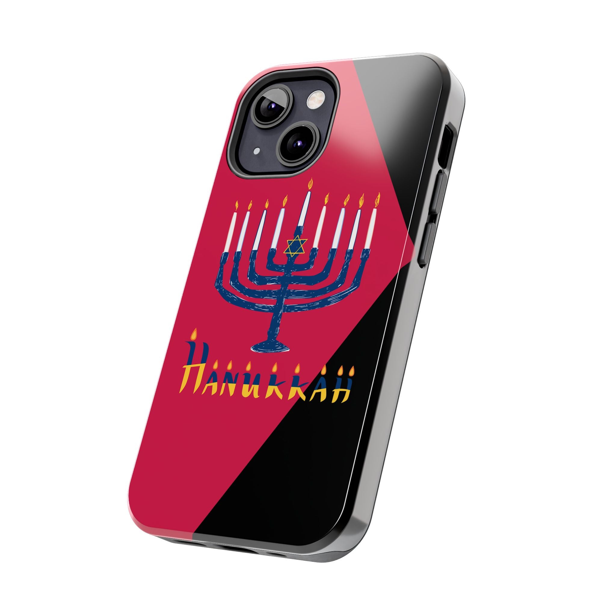 Hanukkah Menorah Tough Phone Case — Protective Holiday Phone Cover
