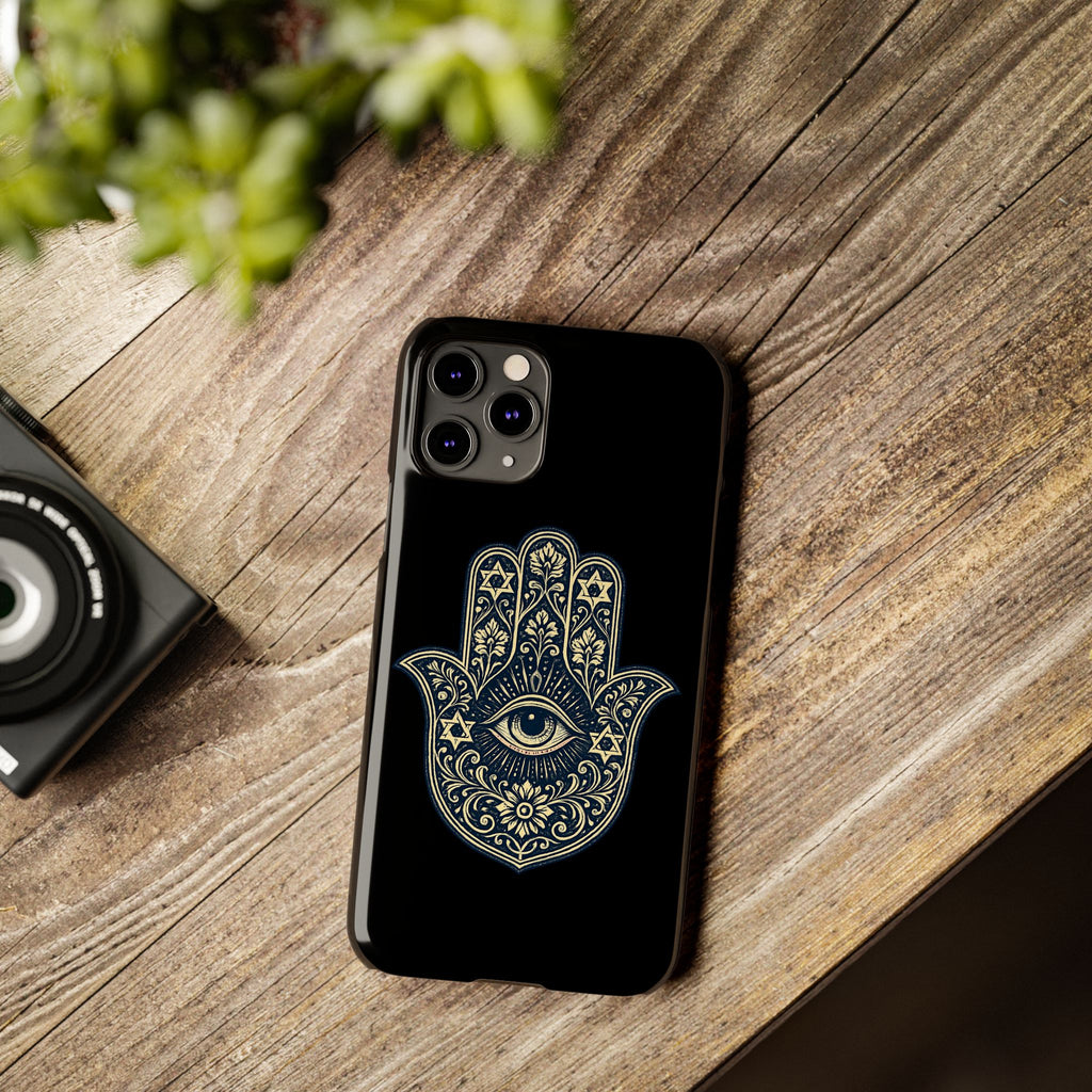Hamsa Eye Slim Phone Case — Protective Spiritual Hand Design