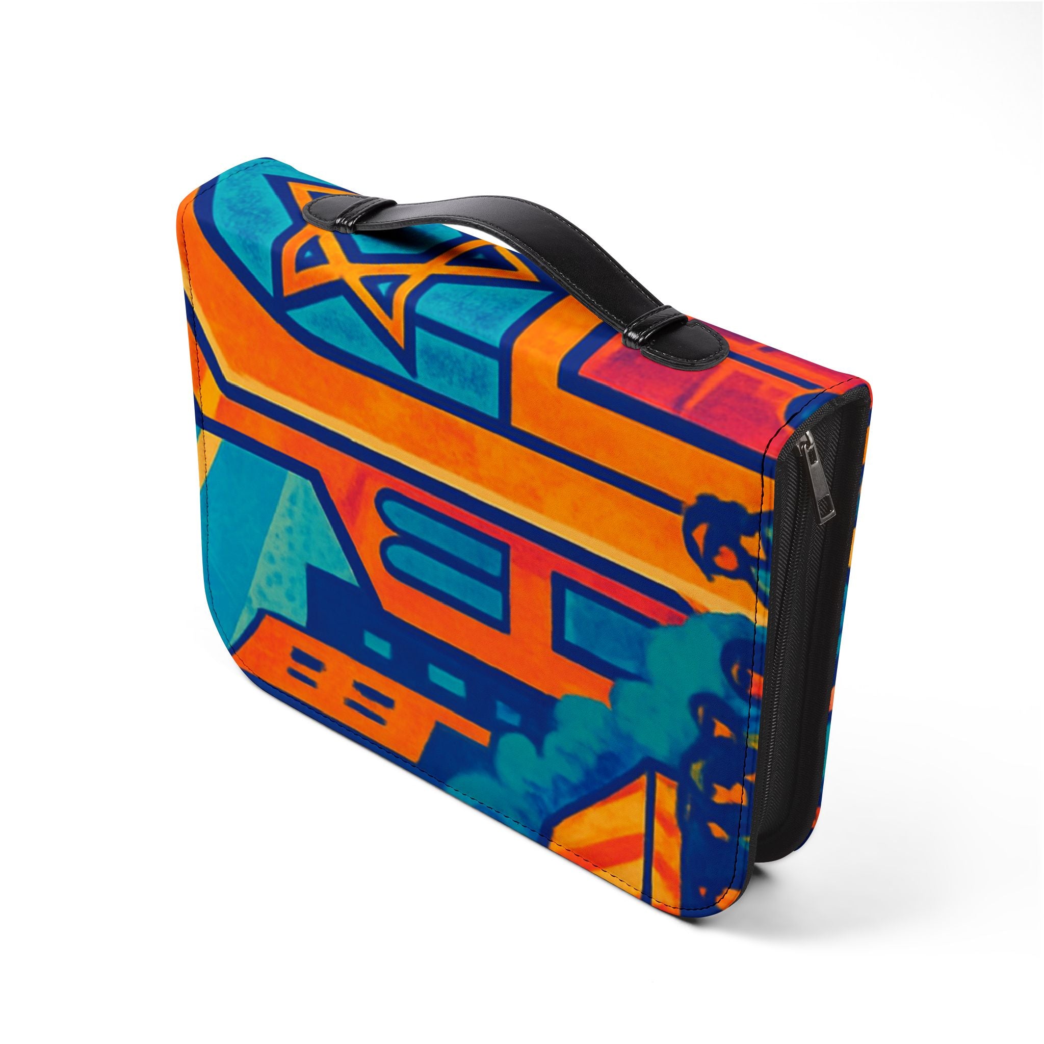 Bible Cover — Vibrant Cityscape Zippered Bible Case