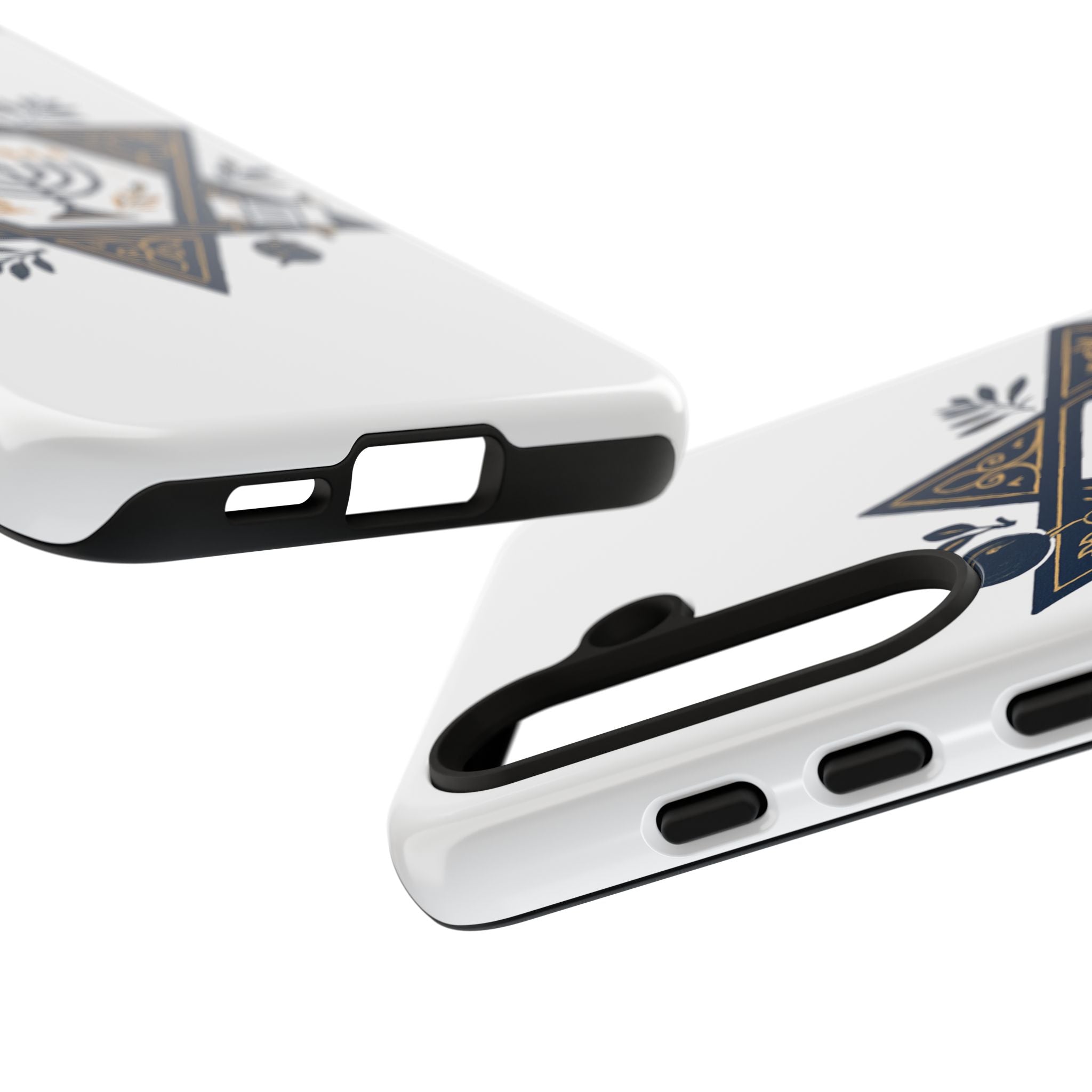 Jewish Star of David Menorah Phone Case — Jewish Hanukkah Symbol Protective Cover