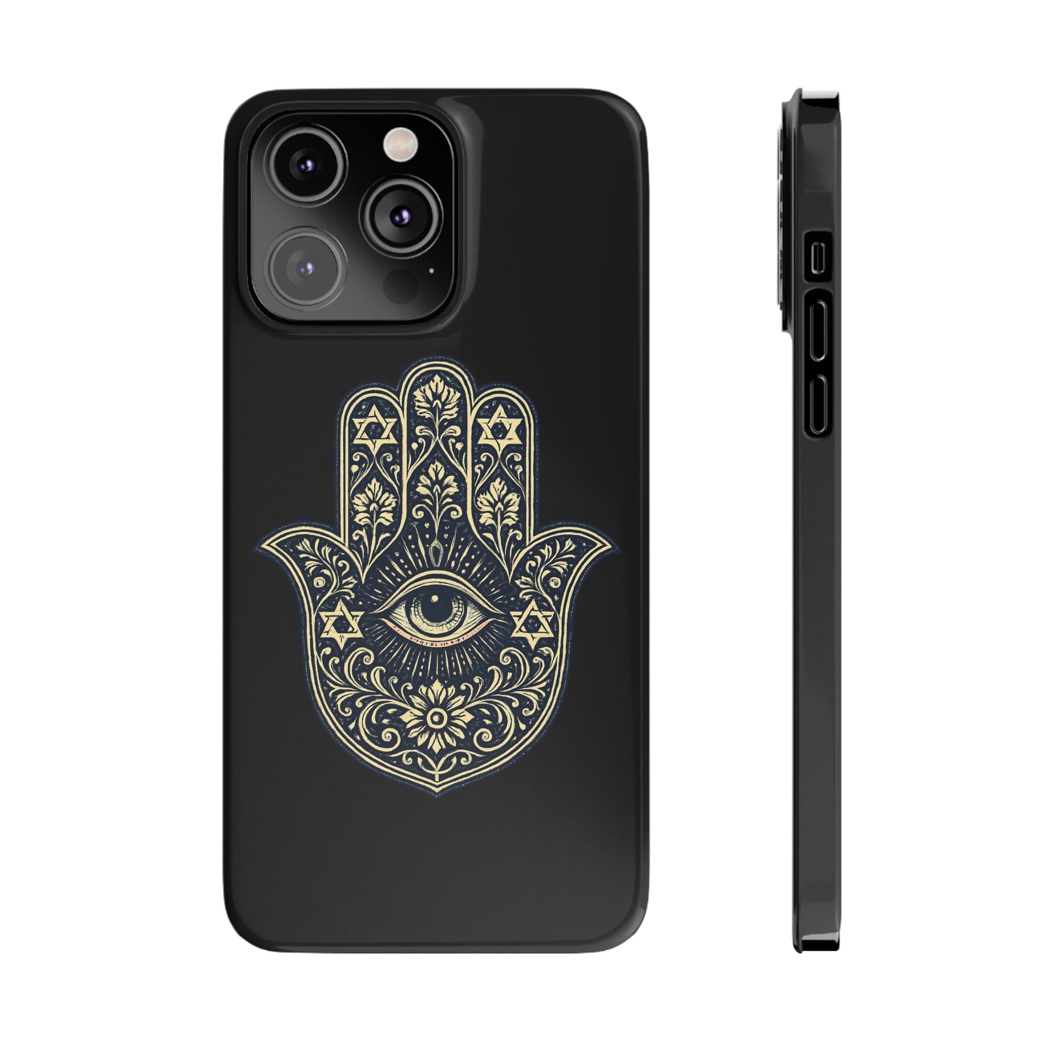 Hamsa Eye Slim Phone Case — Protective Spiritual Hand Design