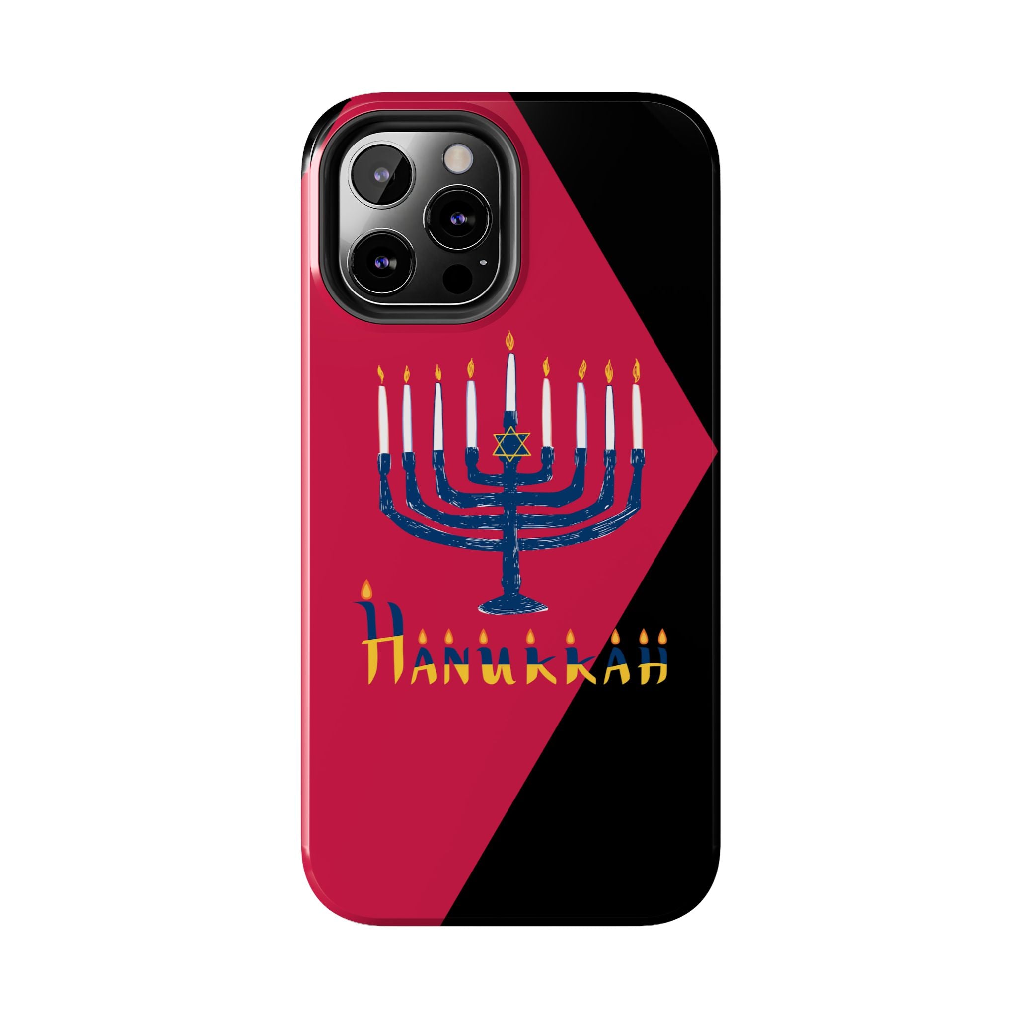 Hanukkah Menorah Tough Phone Case — Protective Holiday Phone Cover