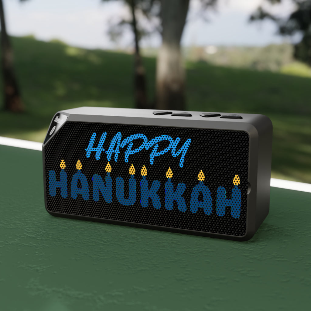 Bluetooth Speaker — "Happy Hanukkah" Holiday Portable Speaker
