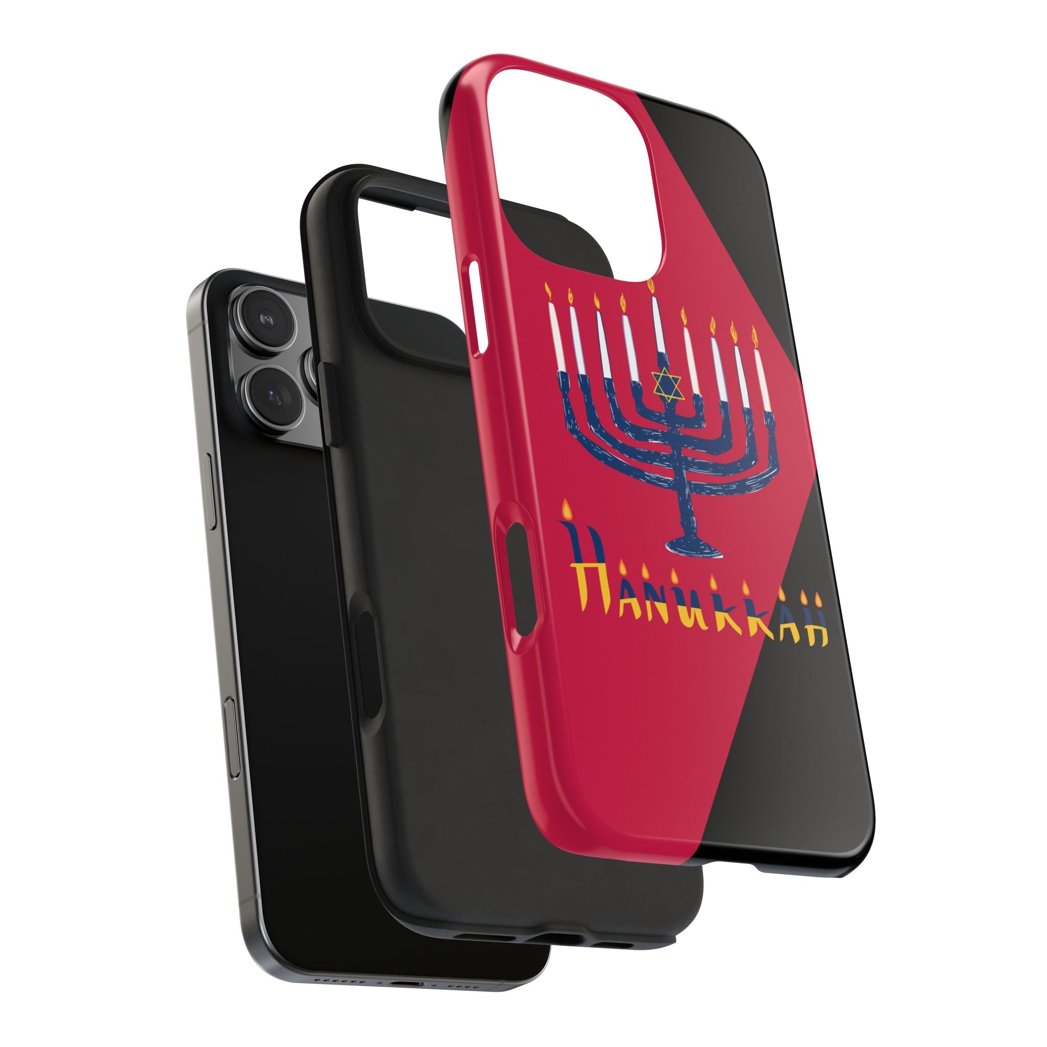 Hanukkah Menorah Tough Phone Case — Protective Holiday Phone Cover