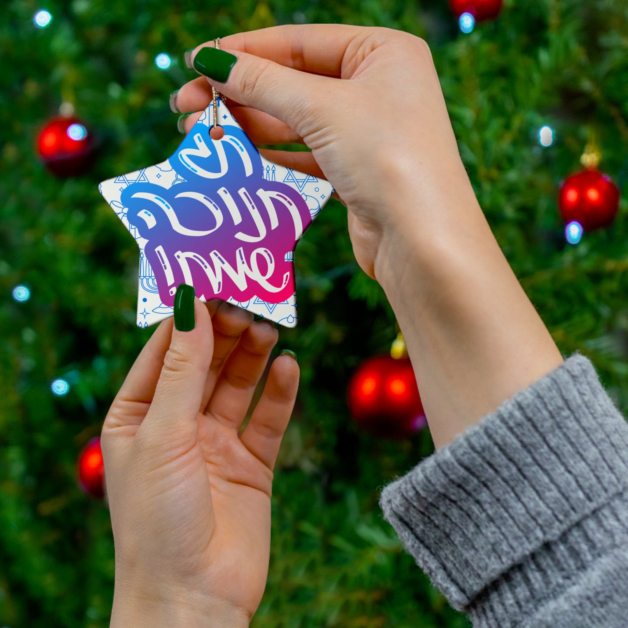 Ceramic Ornament - Hannukah Decoration