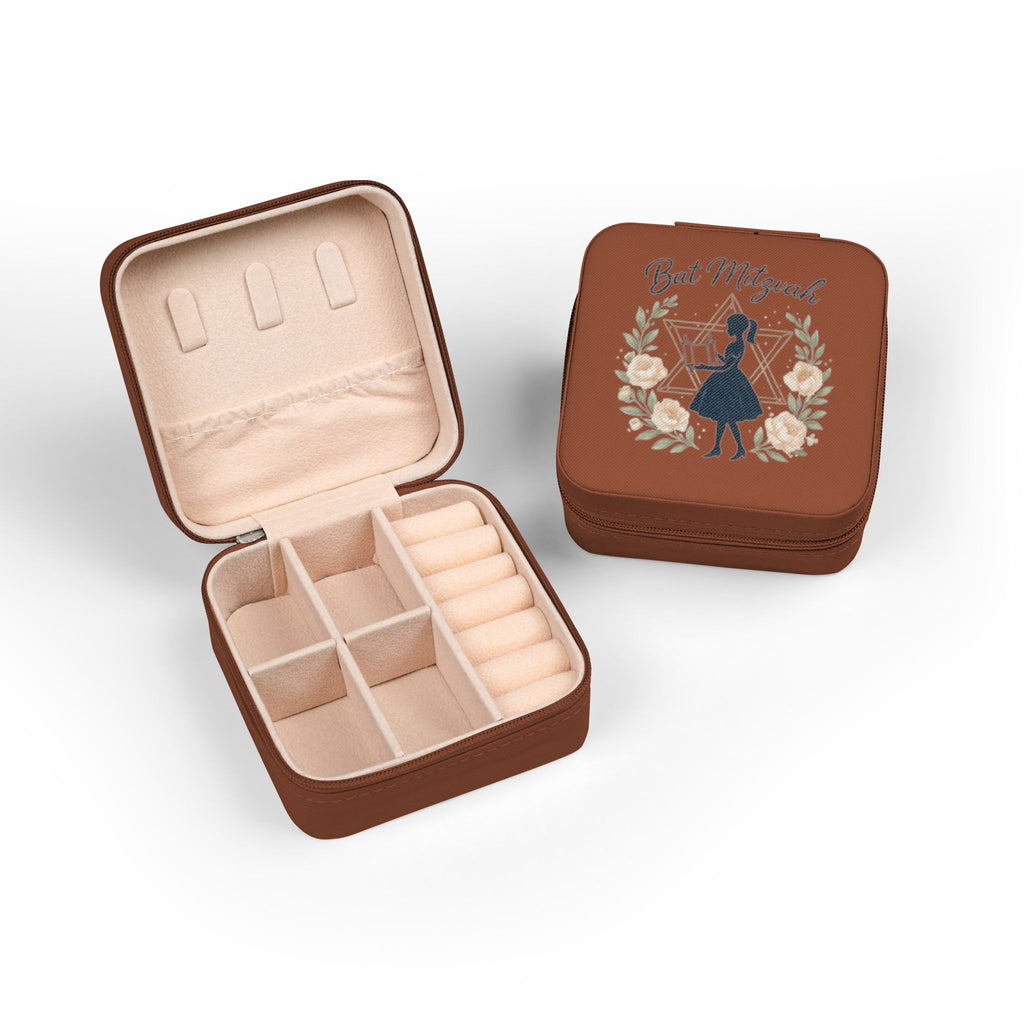 Bat Mitzvah Jewelry Travel Case – Compact Pink Keepsake Organizer