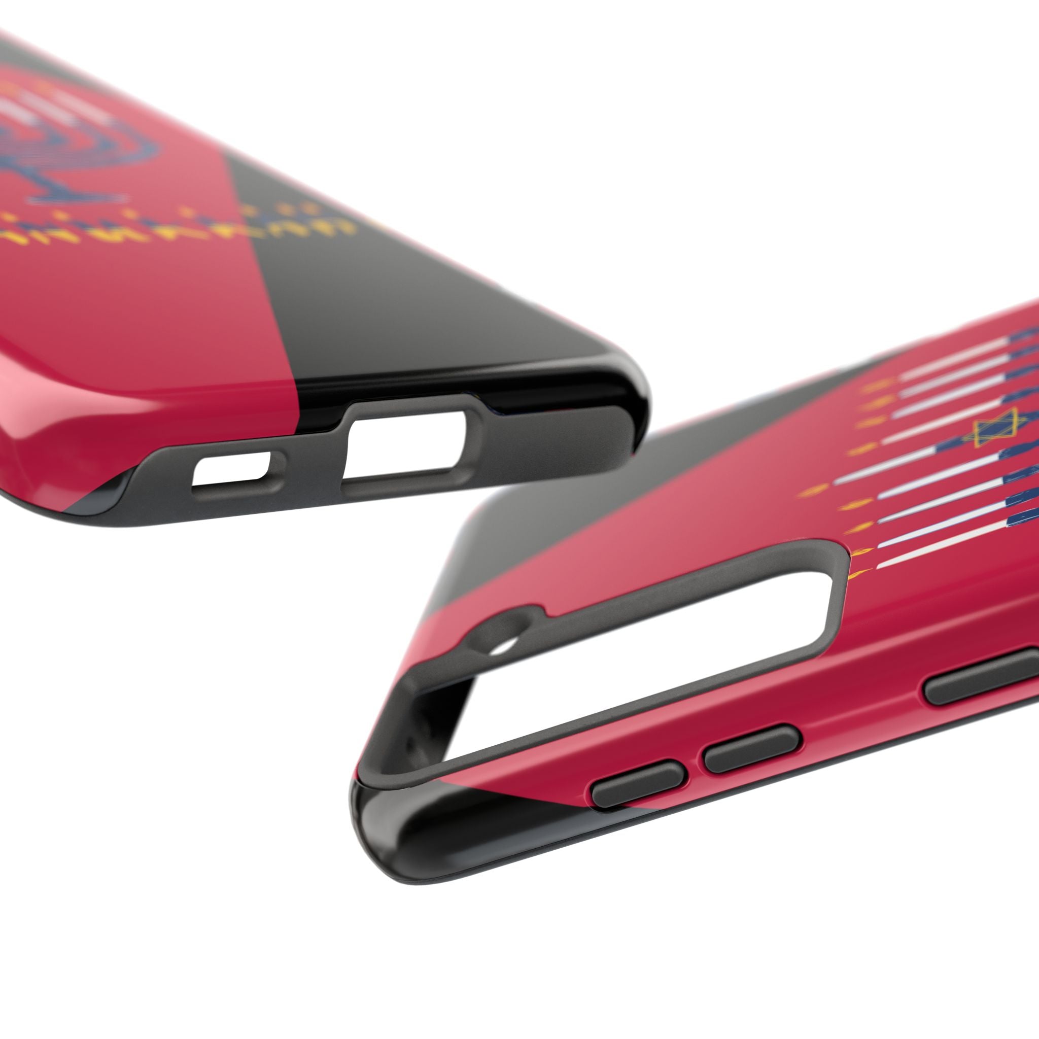Hanukkah Menorah Tough Phone Case — Protective Holiday Phone Cover