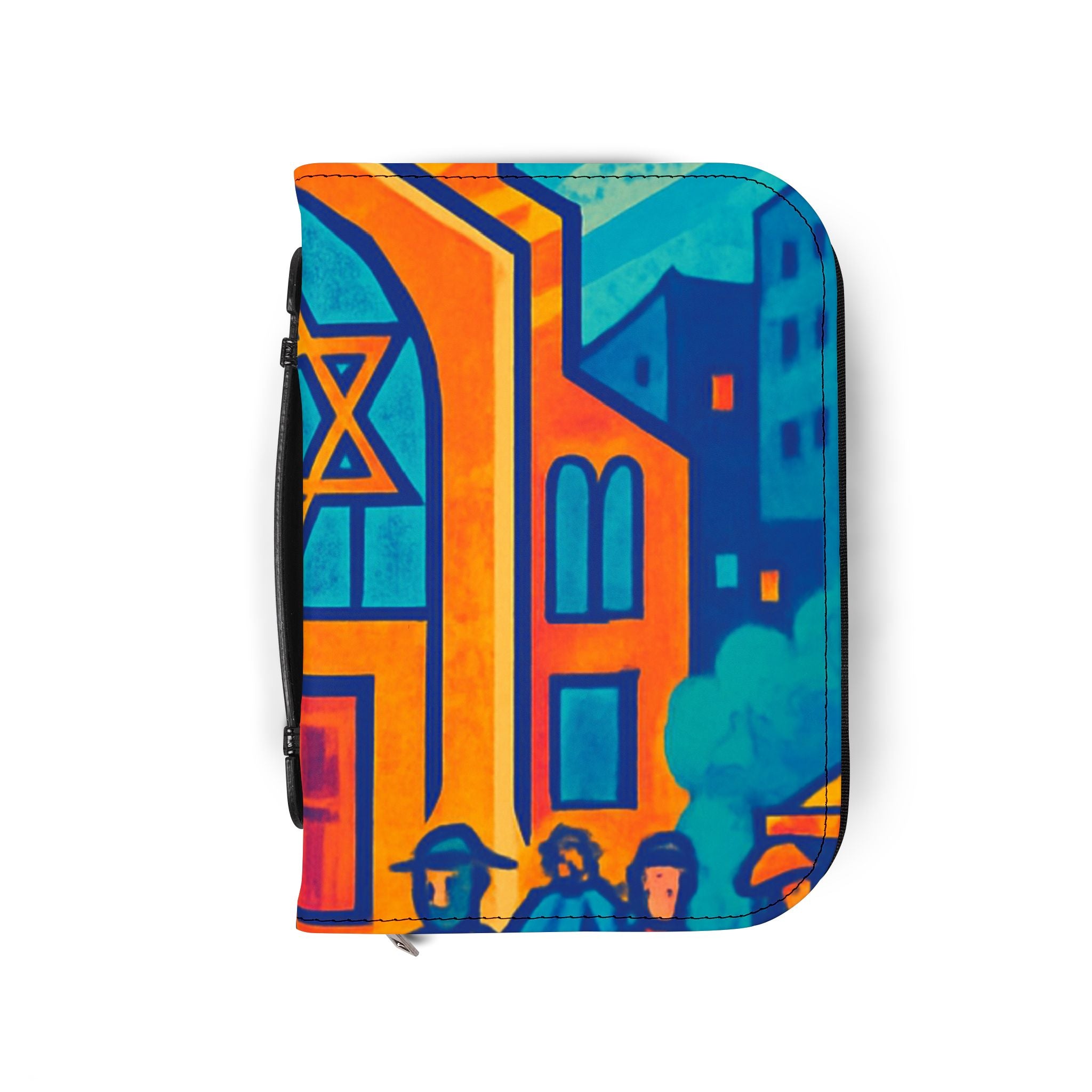 Bible Cover — Vibrant Cityscape Zippered Bible Case