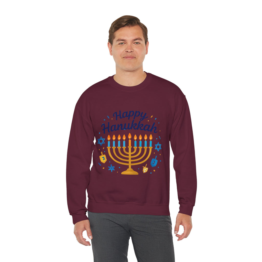 Happy Hanukkah Menorah Sweatshirt