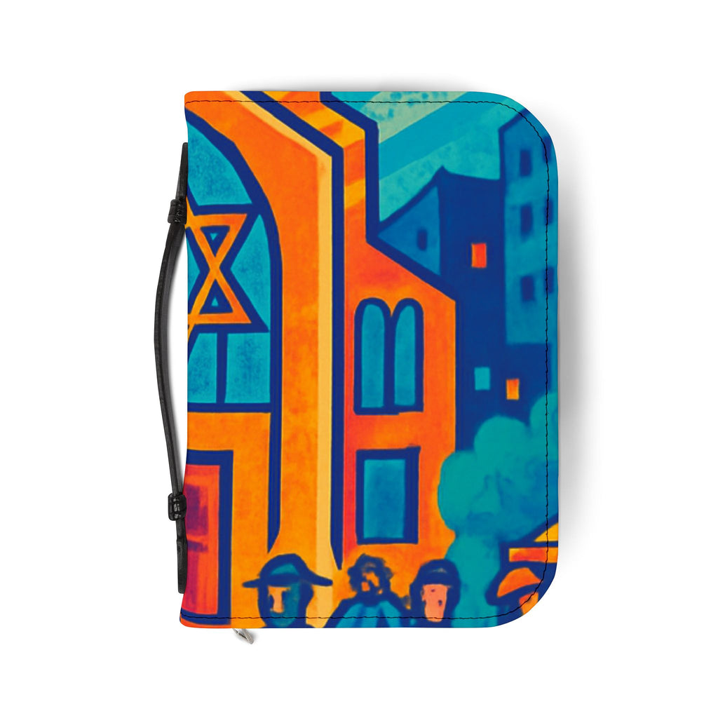 Bible Cover — Vibrant Cityscape Zippered Bible Case