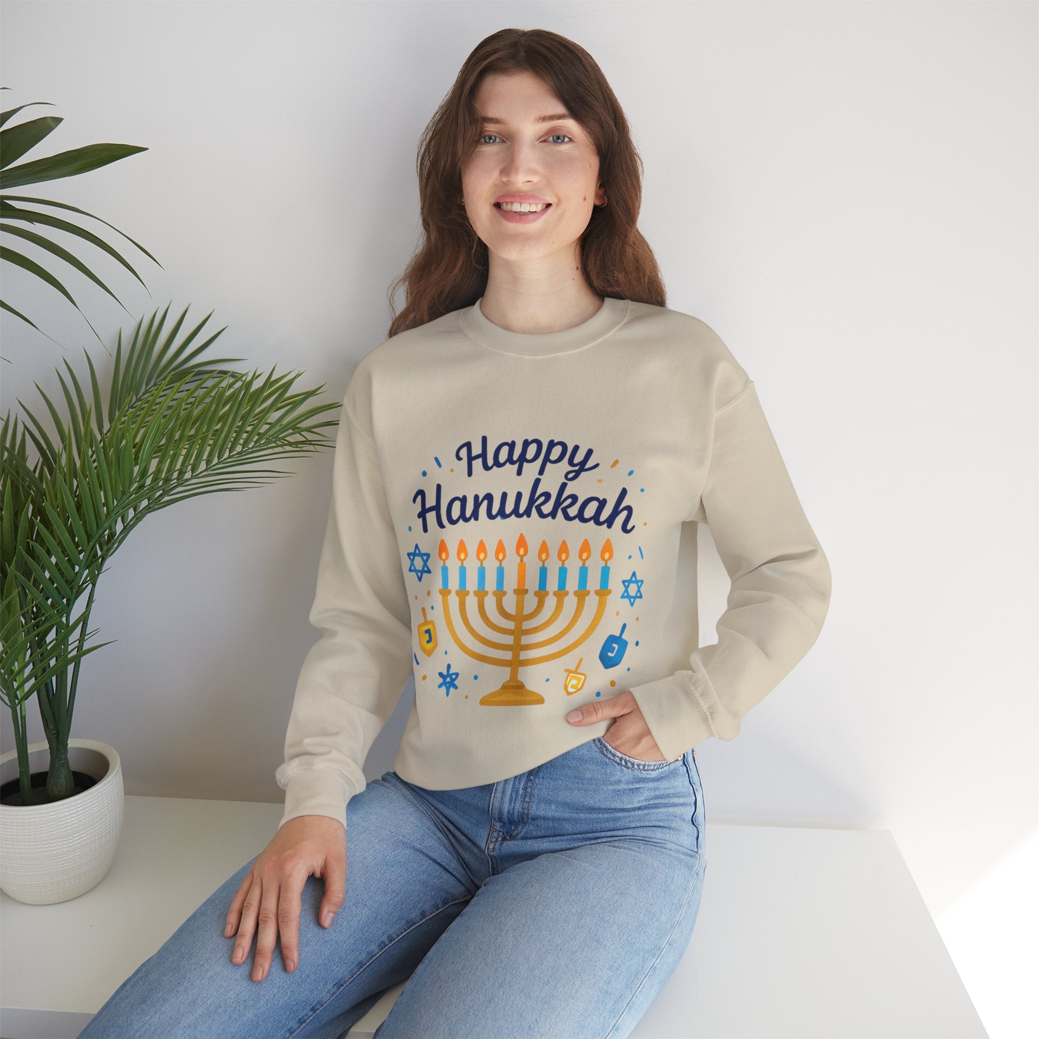 Happy Hanukkah Menorah Sweatshirt