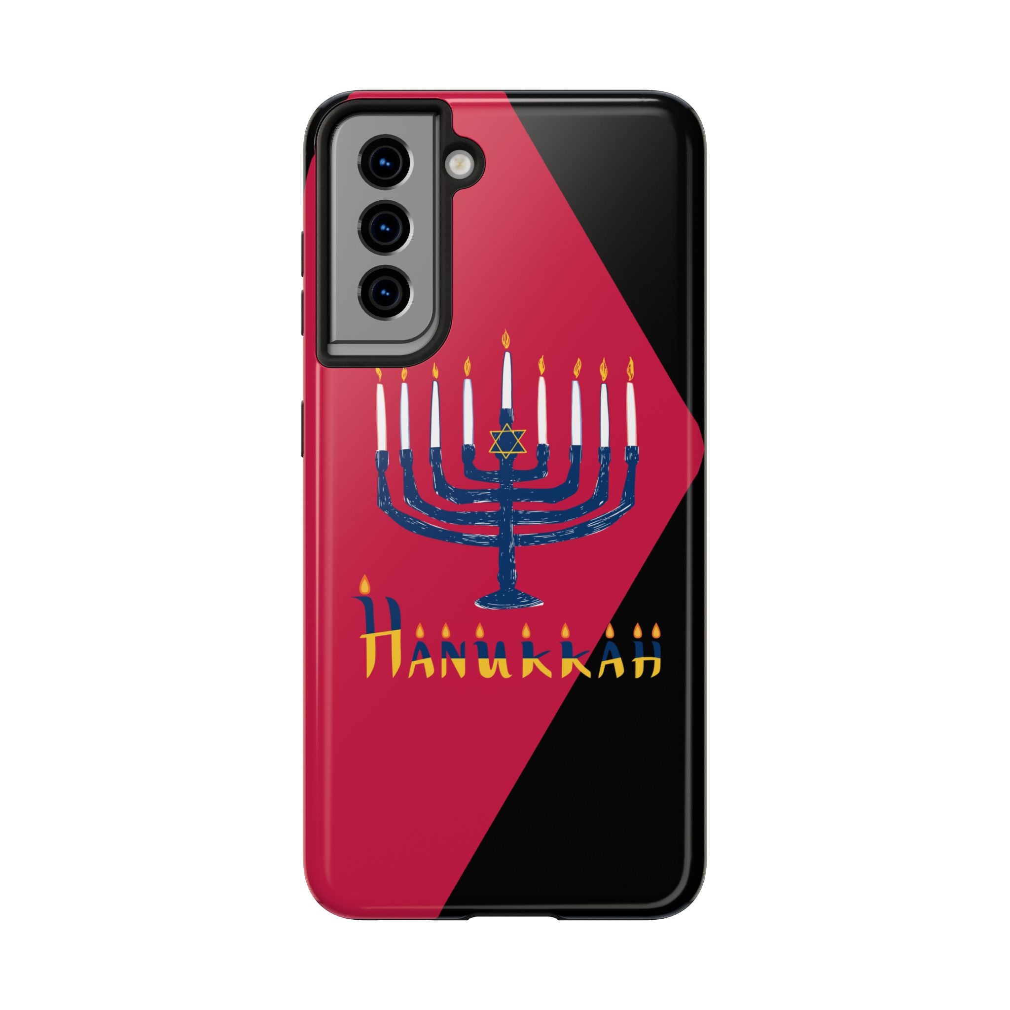 Hanukkah Menorah Tough Phone Case — Protective Holiday Phone Cover