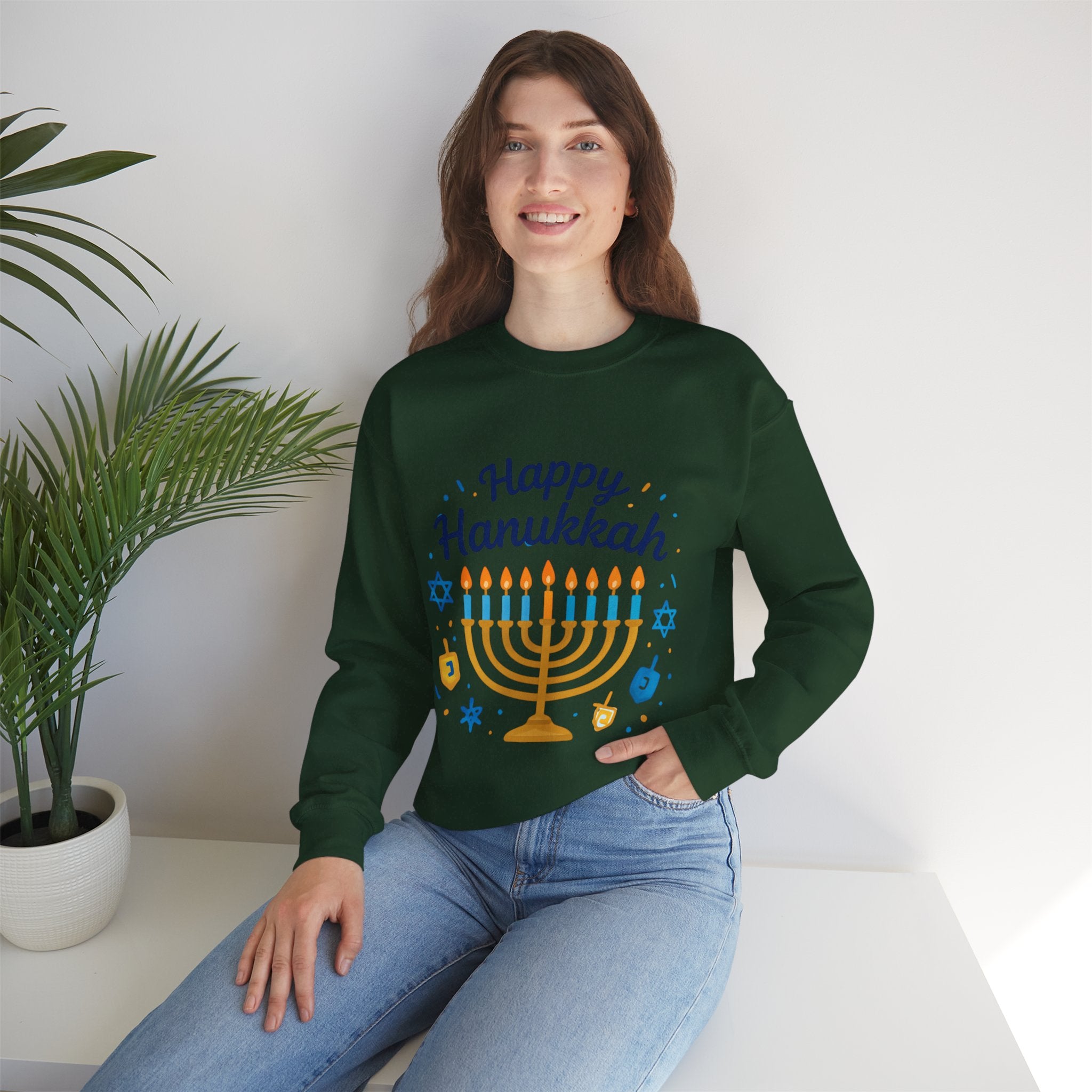Happy Hanukkah Menorah Sweatshirt