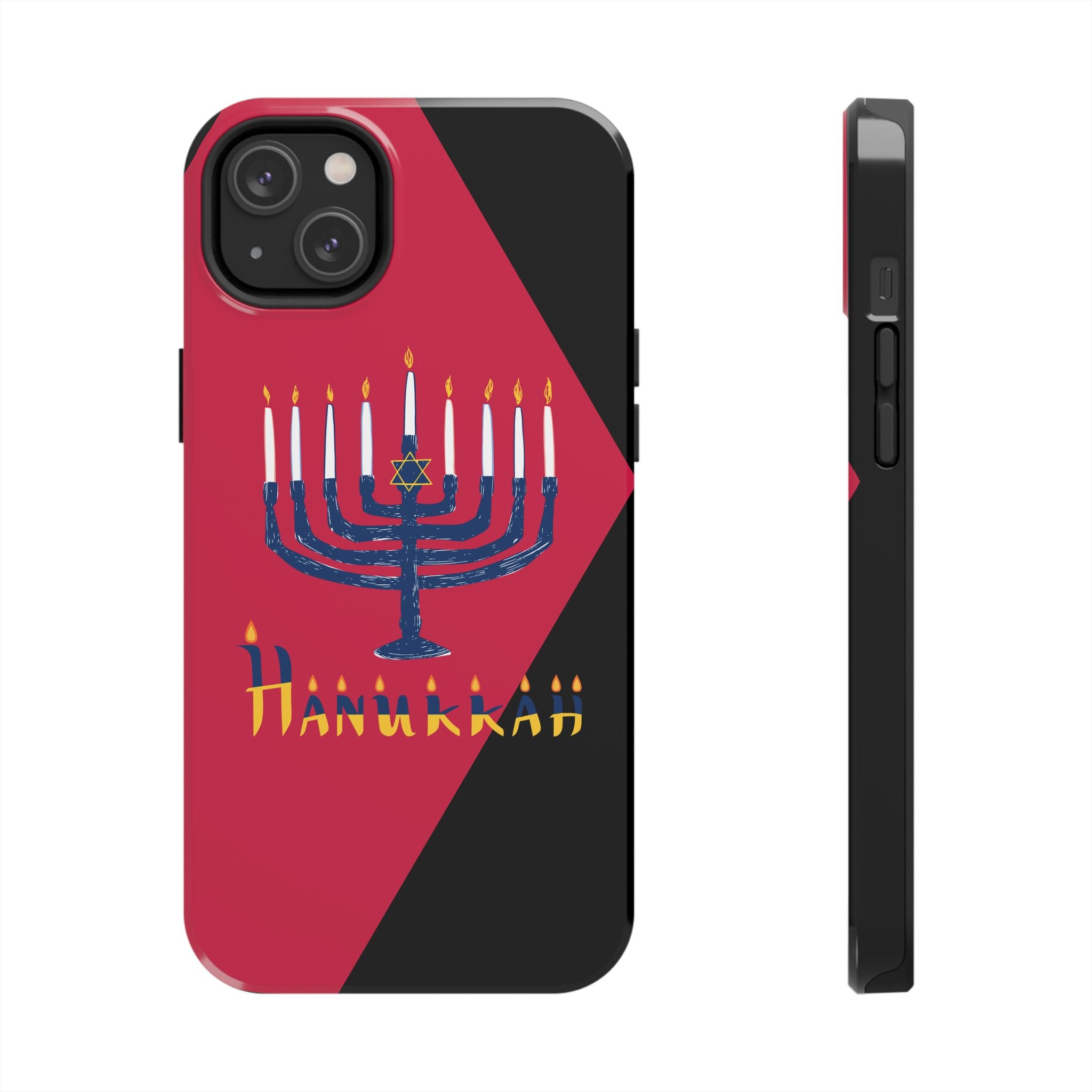 Hanukkah Menorah Tough Phone Case — Protective Holiday Phone Cover